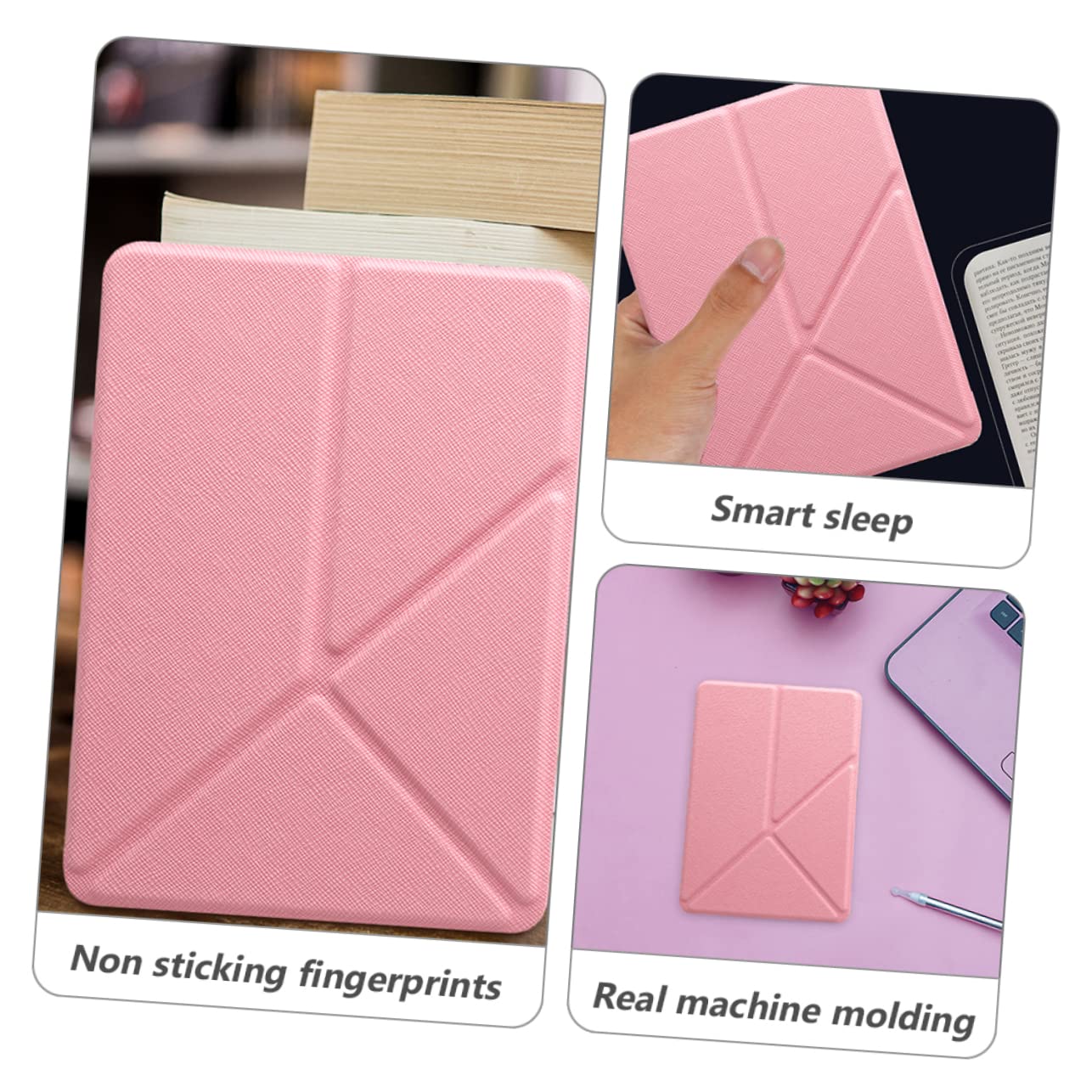 KOMBIUDA 3pezzi Custodia Protettiva Per-book Compatibile Con ª Generazione Design Semplice e Riattivazione Automatica Protezione Anti- e Comfort Per Lettura Mano