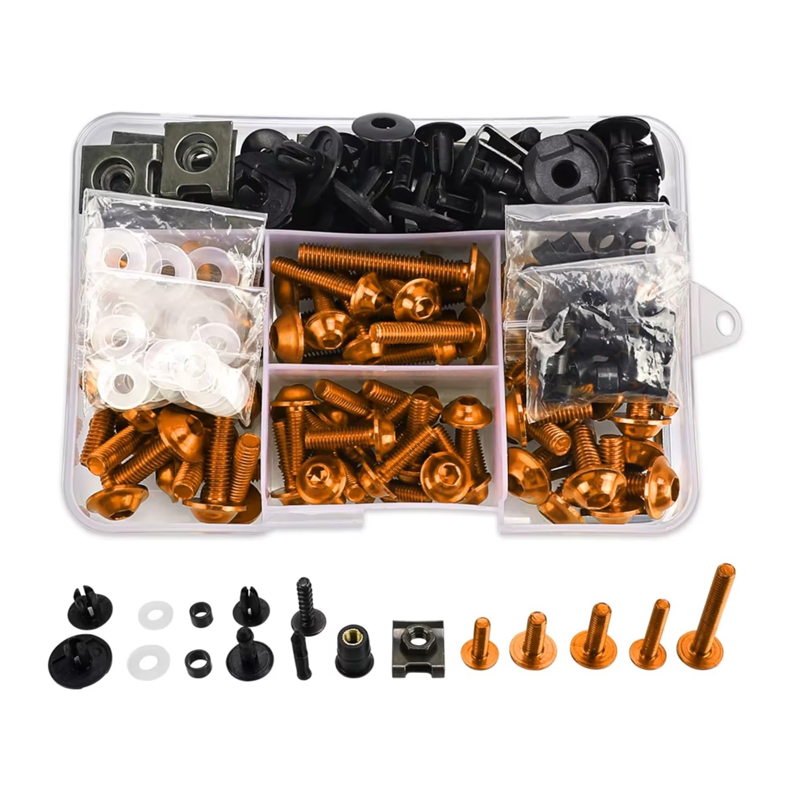 Compatibile Con Per R1100GS R1100RS R1100RT R1100S UN Set M6 Per M5 Kit Bulloni Carena Carrozzeria Elementi Fissaggio Viti Dado Set Viti Moto