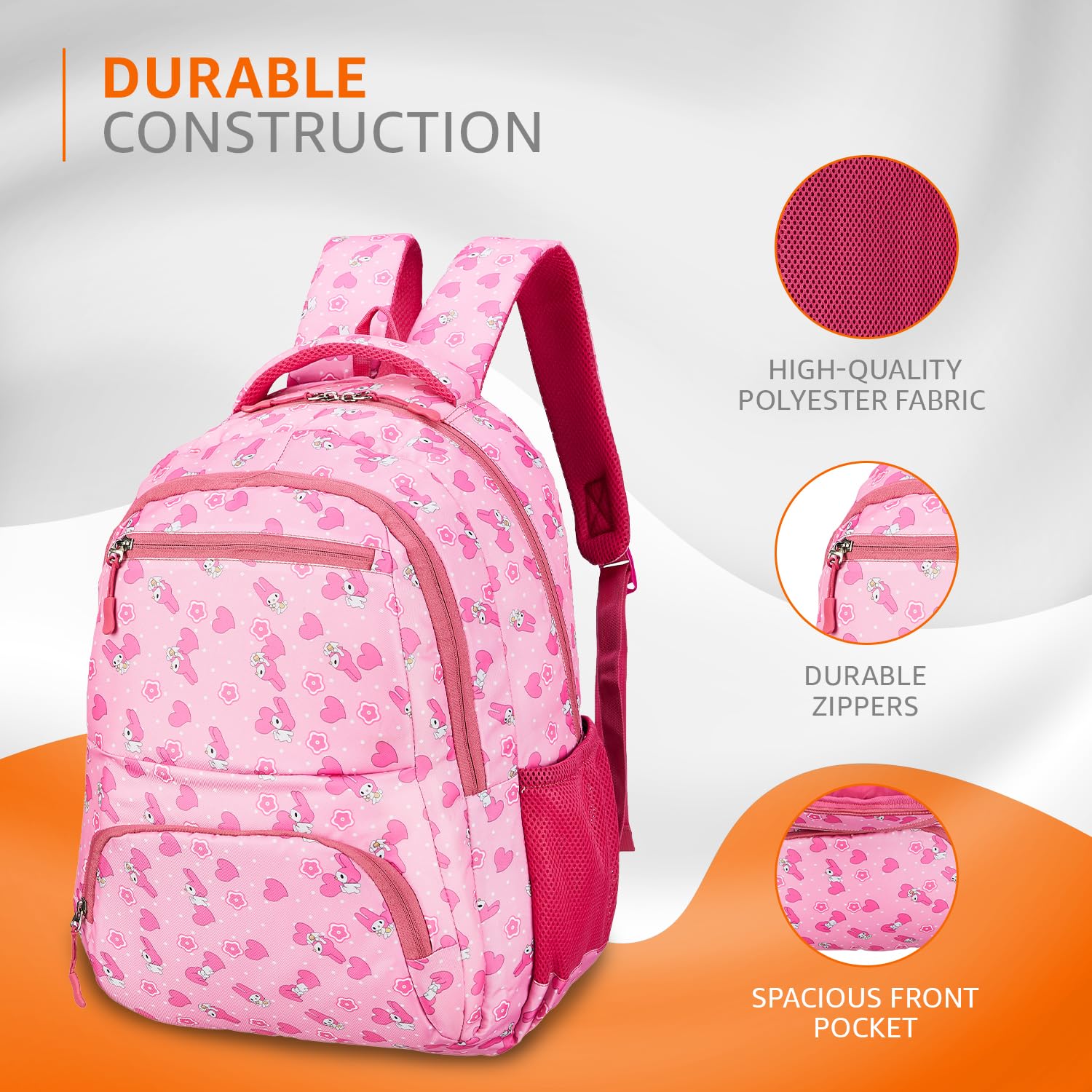 Diwali Sale Amazon Basics 26 L School Backpack For Boys &Amp; Girls | 4 Compartments With Durable Zippers And Back Padding | For School, Travel And Outdoors | 31.5 L X 19 W X 46 H Cm,Pink