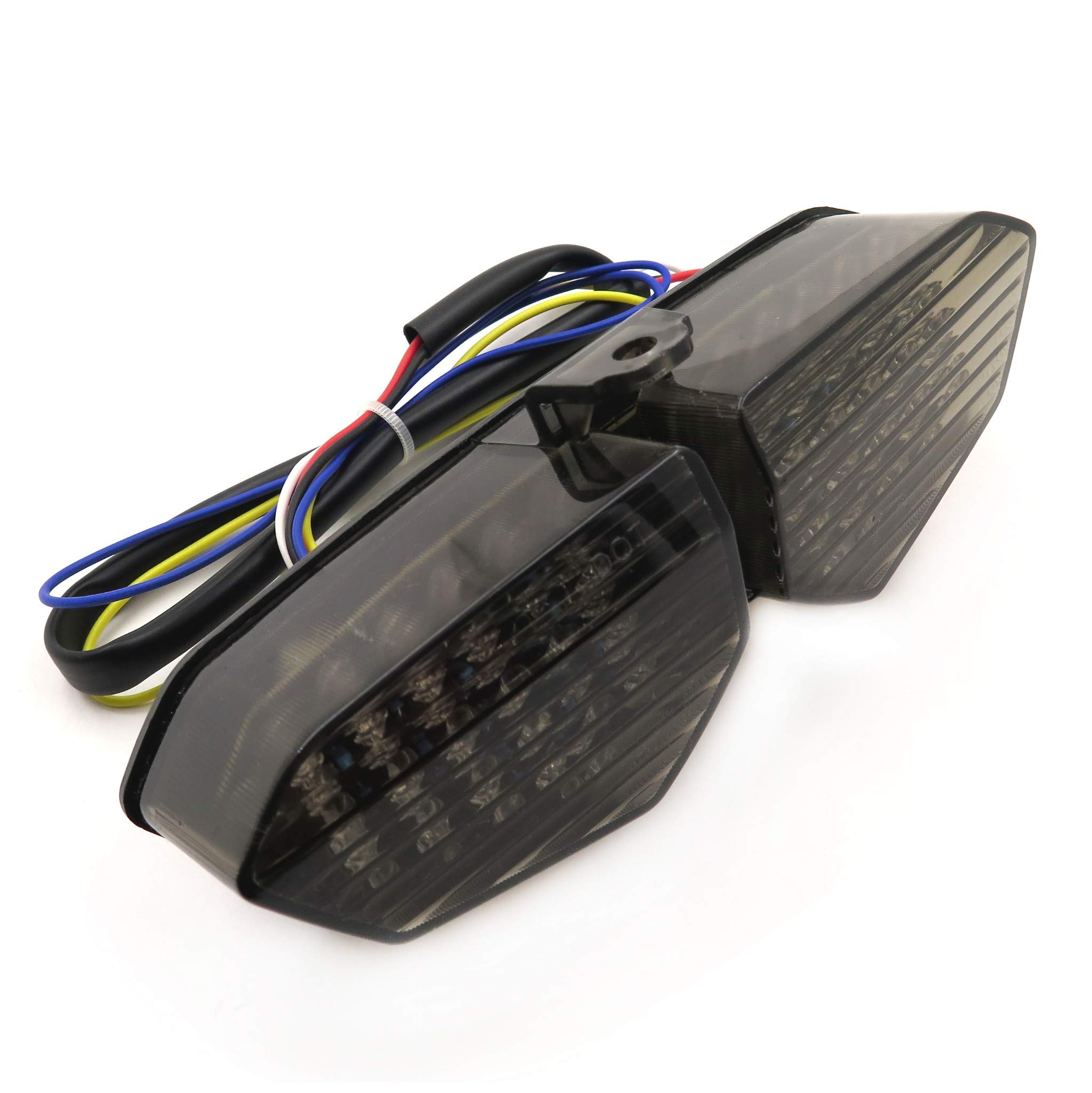 XKH- Motorcycle Led Tail Brake Light Compatible with Yzfr6 R6 2003 2005 Yzf R6S R6S 06 08 Clear [B07LFNFZJ6]