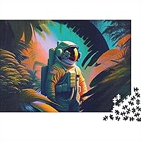 Vista 1 de Astronaut in The Jungle #Astronaut #Astronauts #Astronauta #Astronauta #Astronauta #Astronautas #Astronautas #Astronautcha - Rompecabezas de madera