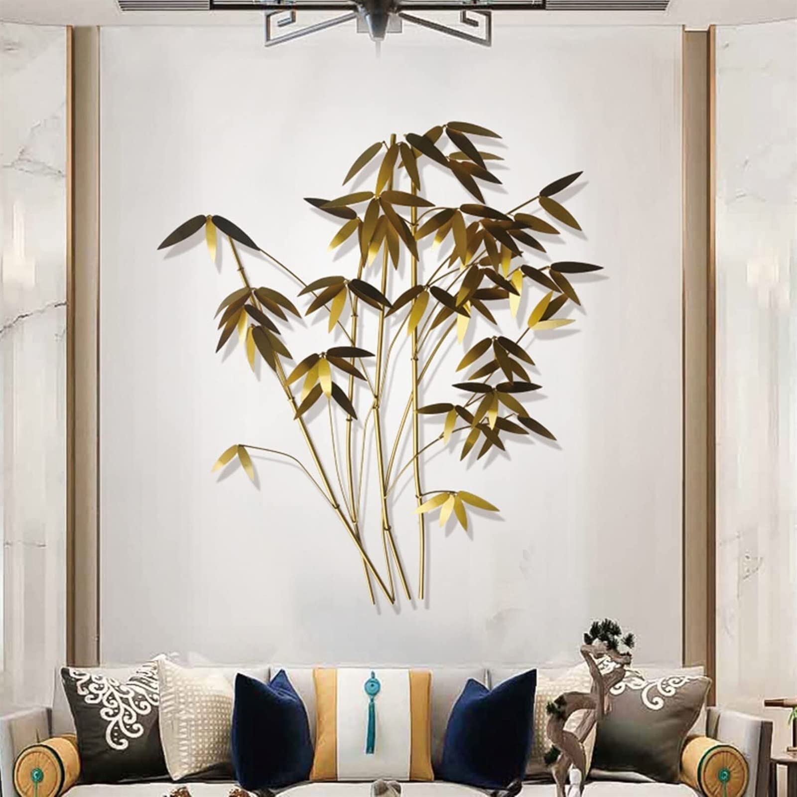 bamboe muur planten, bamboe een muur bouwen 4755443 stockfoto bij Vecteezy