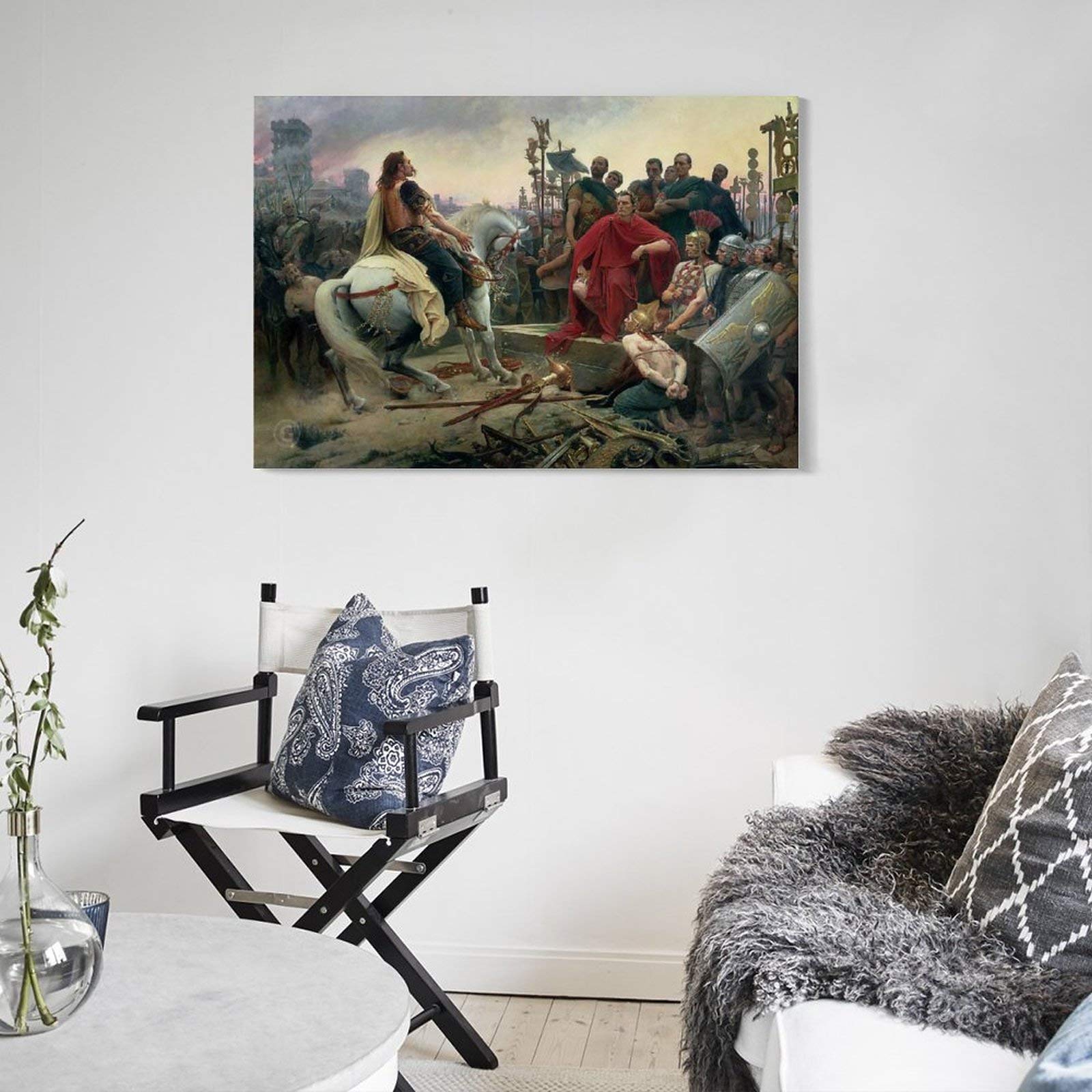 Vercingetorix Poster Su Tela 20x30 Cm, Stampa Artistica Moderna Con Ritratto Storico, Quadro Da Parete Per Camera Da Letto O Soggiorno