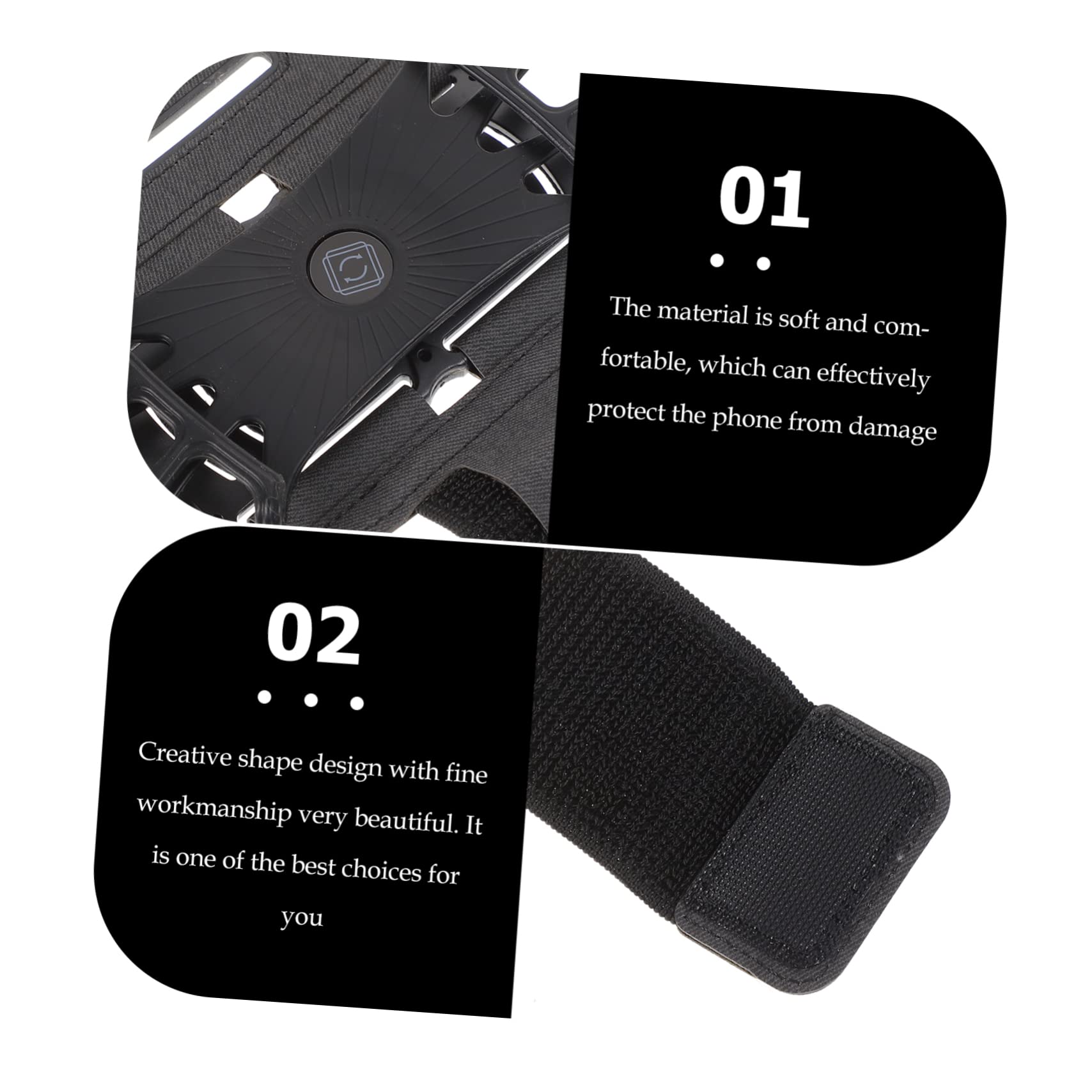 Gatuida 3pezzi Bracciale Per Cellulare Supporto Per Braccio Per Esercizi All Aperto Design Traspirante Per Sport e Corsa Compatibile Con Smartphone Di Diverse