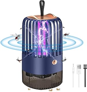 Bug Zapper,High Powerful Electric Mosquito Zapper Fly Killer for Indoor Outdoor,Portable Camping Bug Zapper Indoor,Pest Control Waterproof UV Light Mosquito Killer for Home,Garden,Patio,Backyard