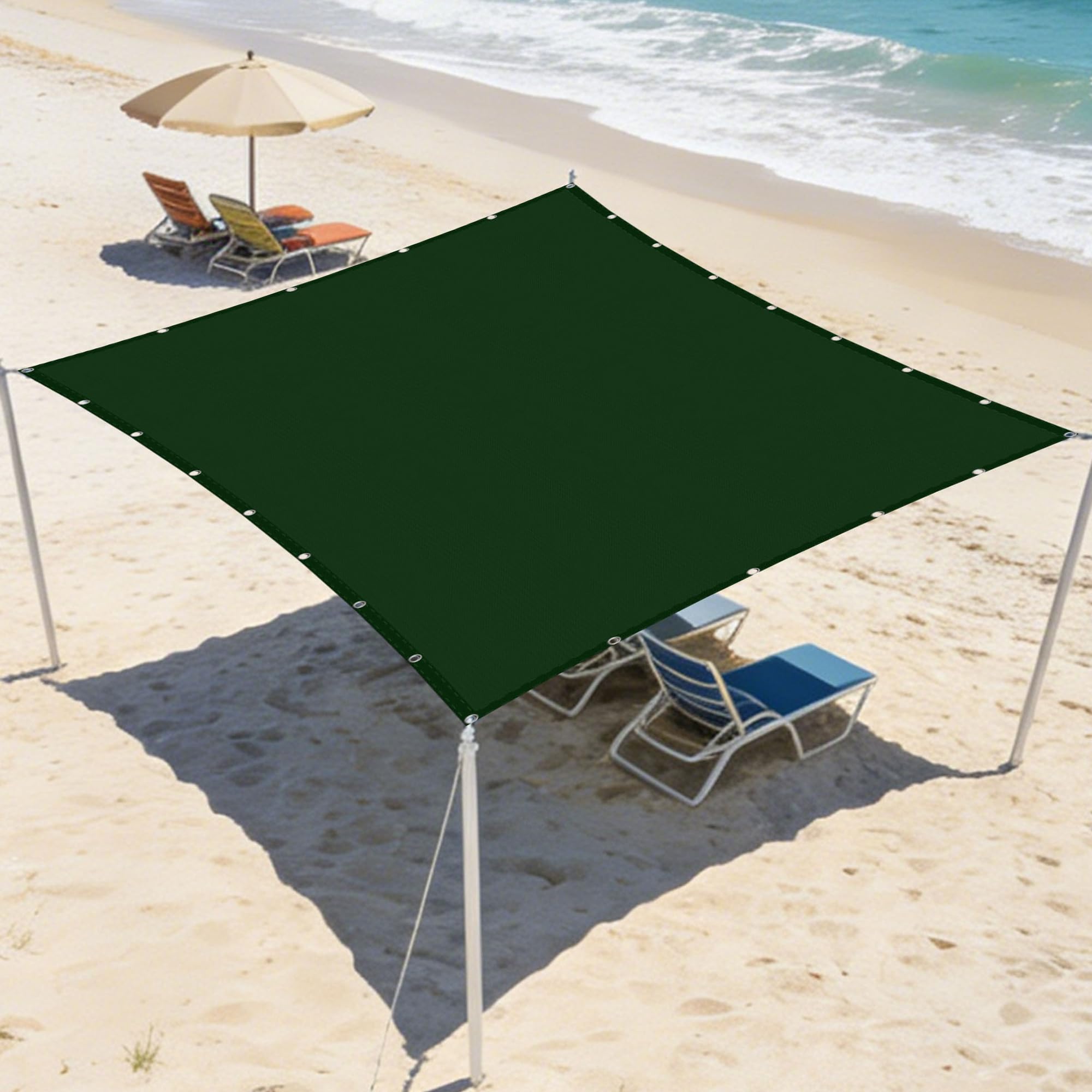 Voile d'ombrage rectangulaire imperméable 2.6 x 3.5 m protection solaire extérieur