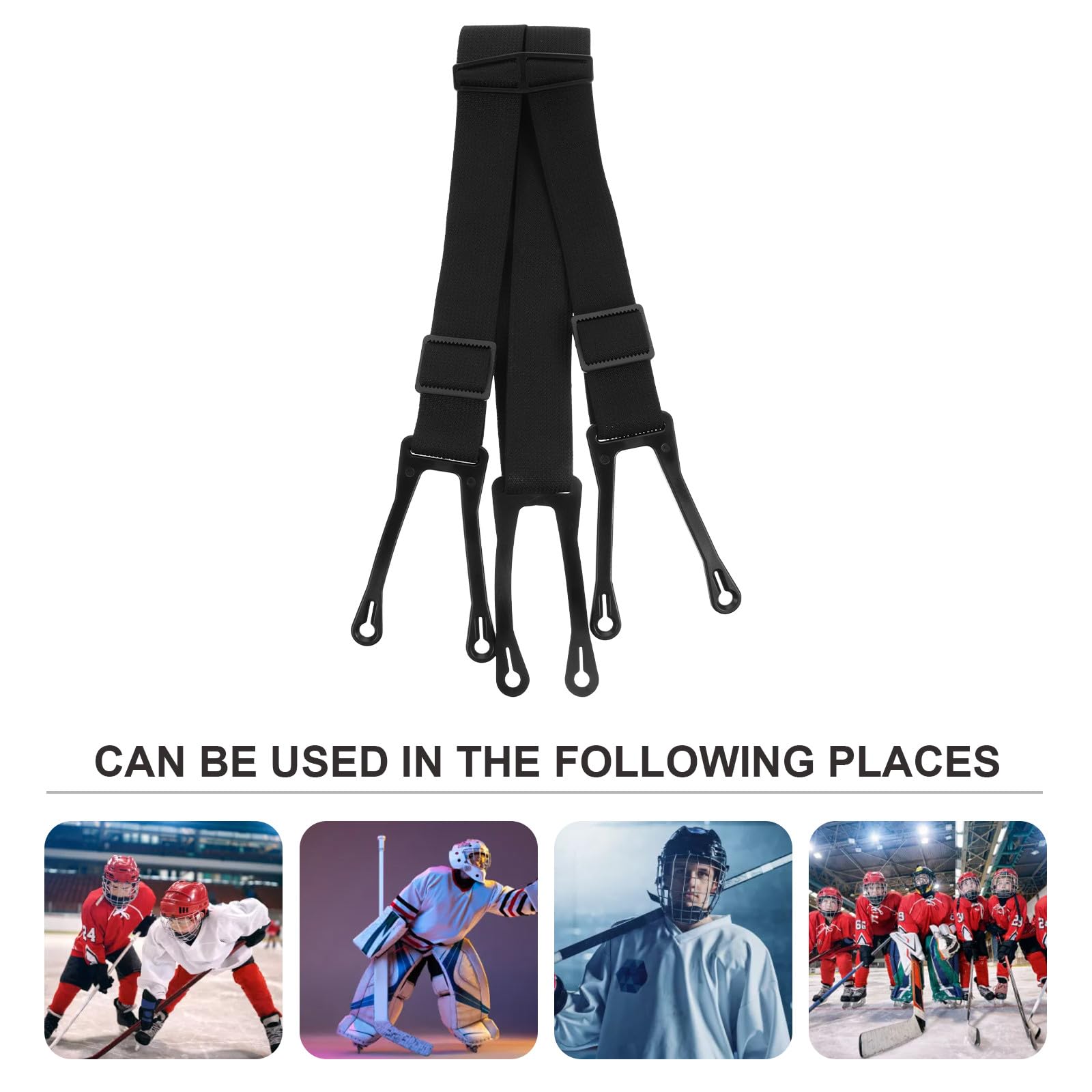 Tirantes de Poliéster de Hockey para y Antideslizantes Pantalones Cómodo Material Goma, Diseño Duradero sobre Hielo para Entrenamiento y Uso Deportivo