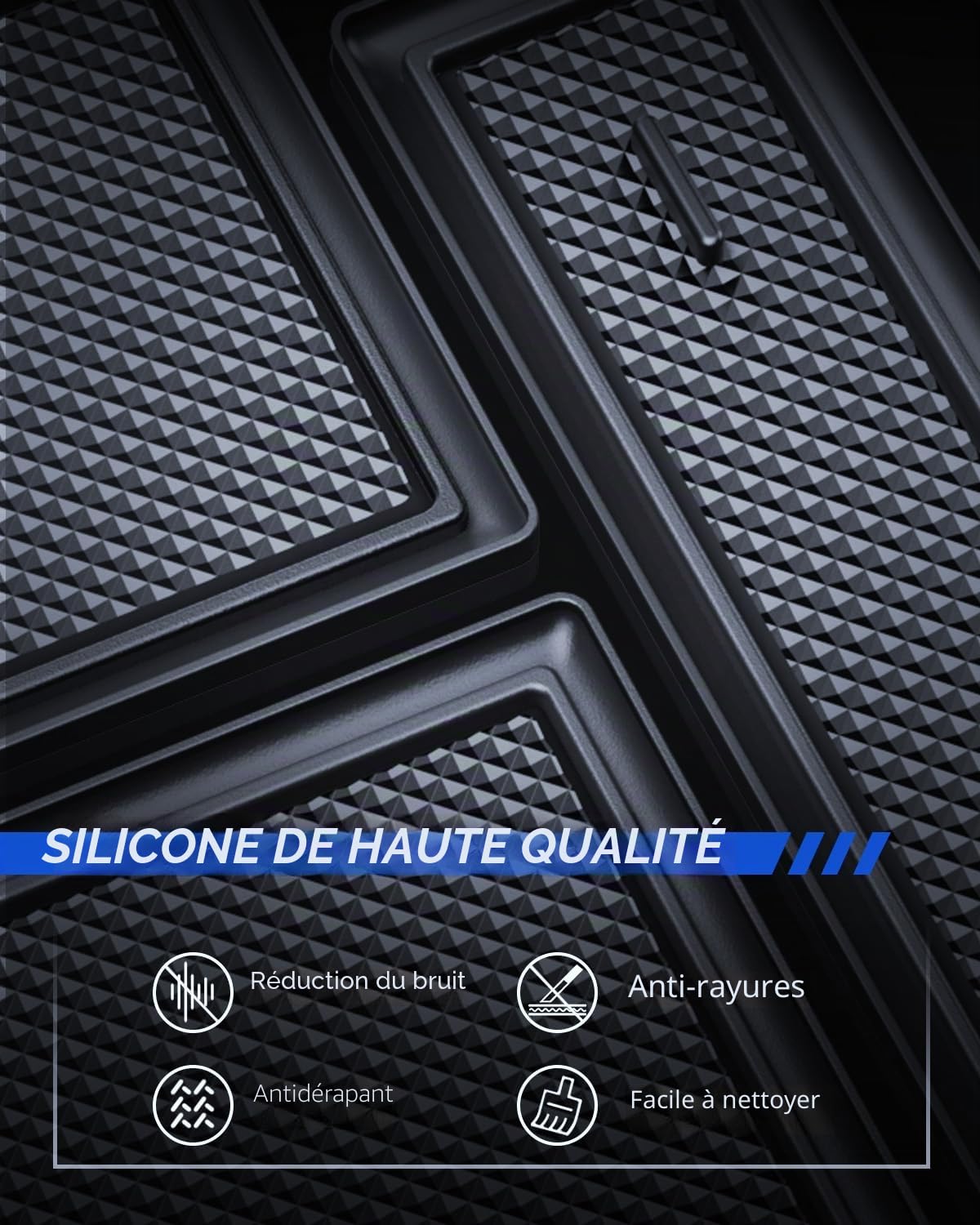 Organisateur sous l’Écran pour Tesla Model Y 2025 et Model 3 2024-2025 Boîte de Rangement Derrière l’Écran avec Tapis Antidérapant Tesla Juniper Highland Accessoires