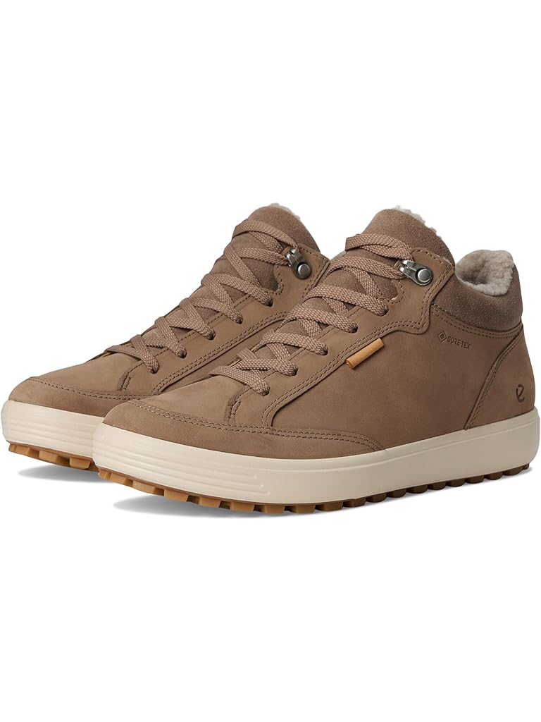 Taupe ECCO Soft 7 Warm-lined Gore-tex Chukka