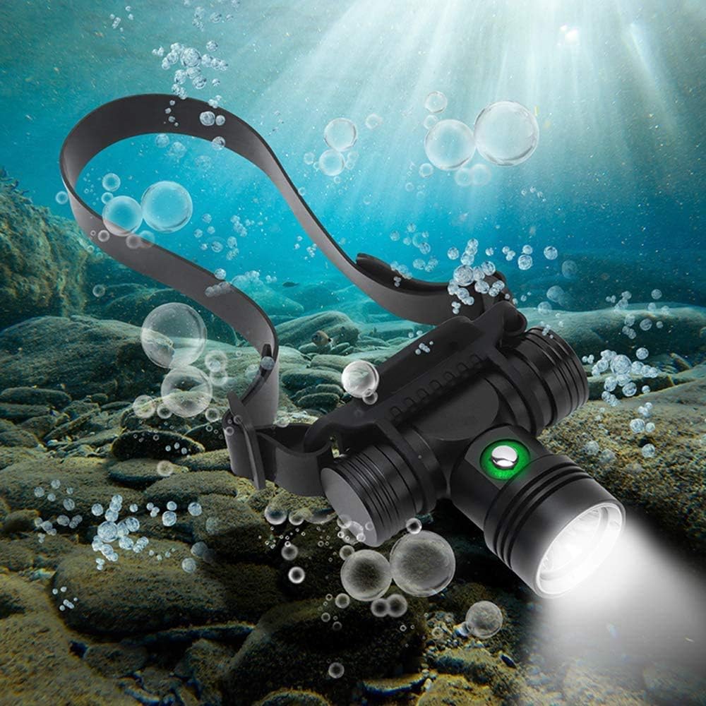 WINDFIRE Diving Headlamp, 2000 Lumen Super Bright Rechargeable Scuba