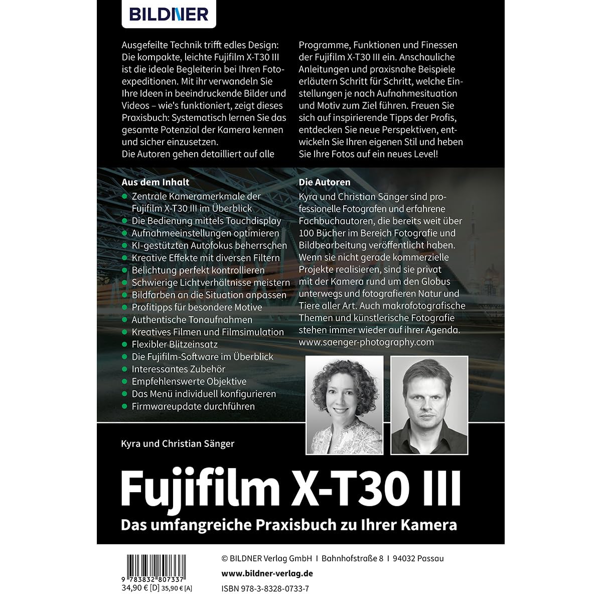 Fujifilm X-T30 III - Das umfangreiche Praxisbuch zu Ihrer Kamera: Verständliche Anleitungen und Beispiele - Wissen und Praxistipps von Profifotografen für perfekte Fotos und Videos