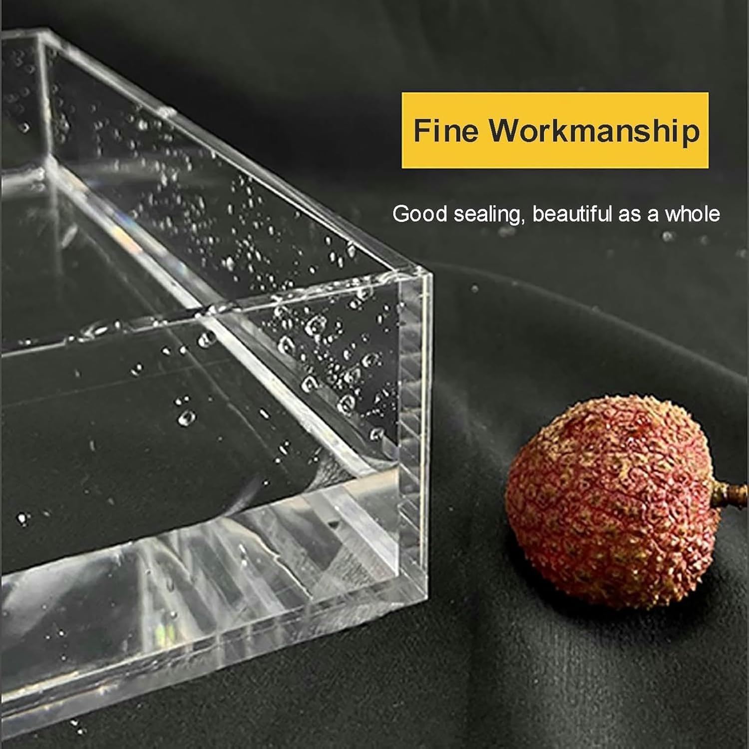 3mm Thick Clear Shallow Water Tank, Photography Storage Tray, Photo Posing Props, Acrylic Display Case Showcase, Cosmetic Advertising Shooting Props