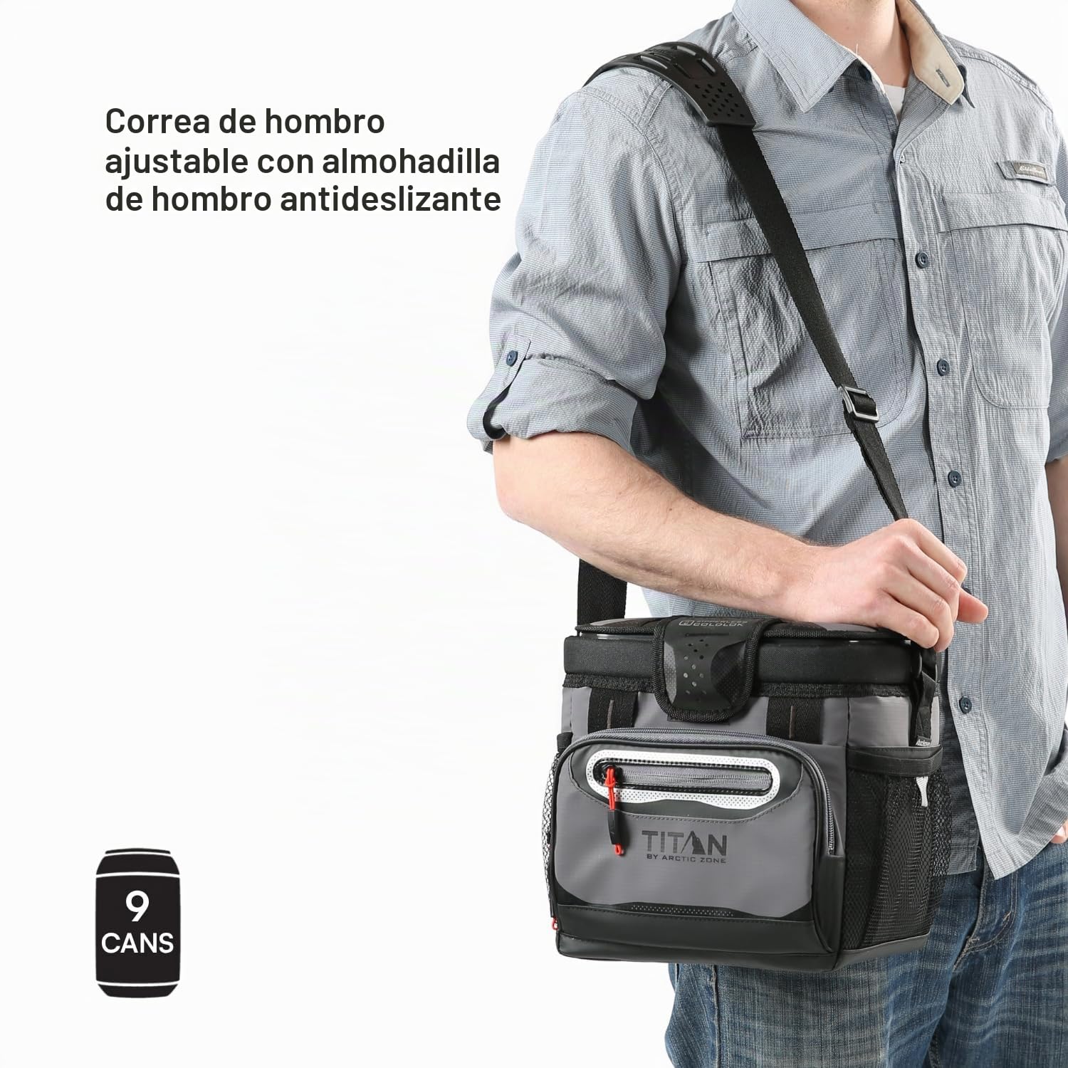 Arctic Zone Titan Nevera de congelación Profunda, Cuerpo rígido sin Cremallera, Capacidad Grande y pequeña, para Playa y Campamento, Aislamiento de congelación Profunda, Forro rígido HardBody y
