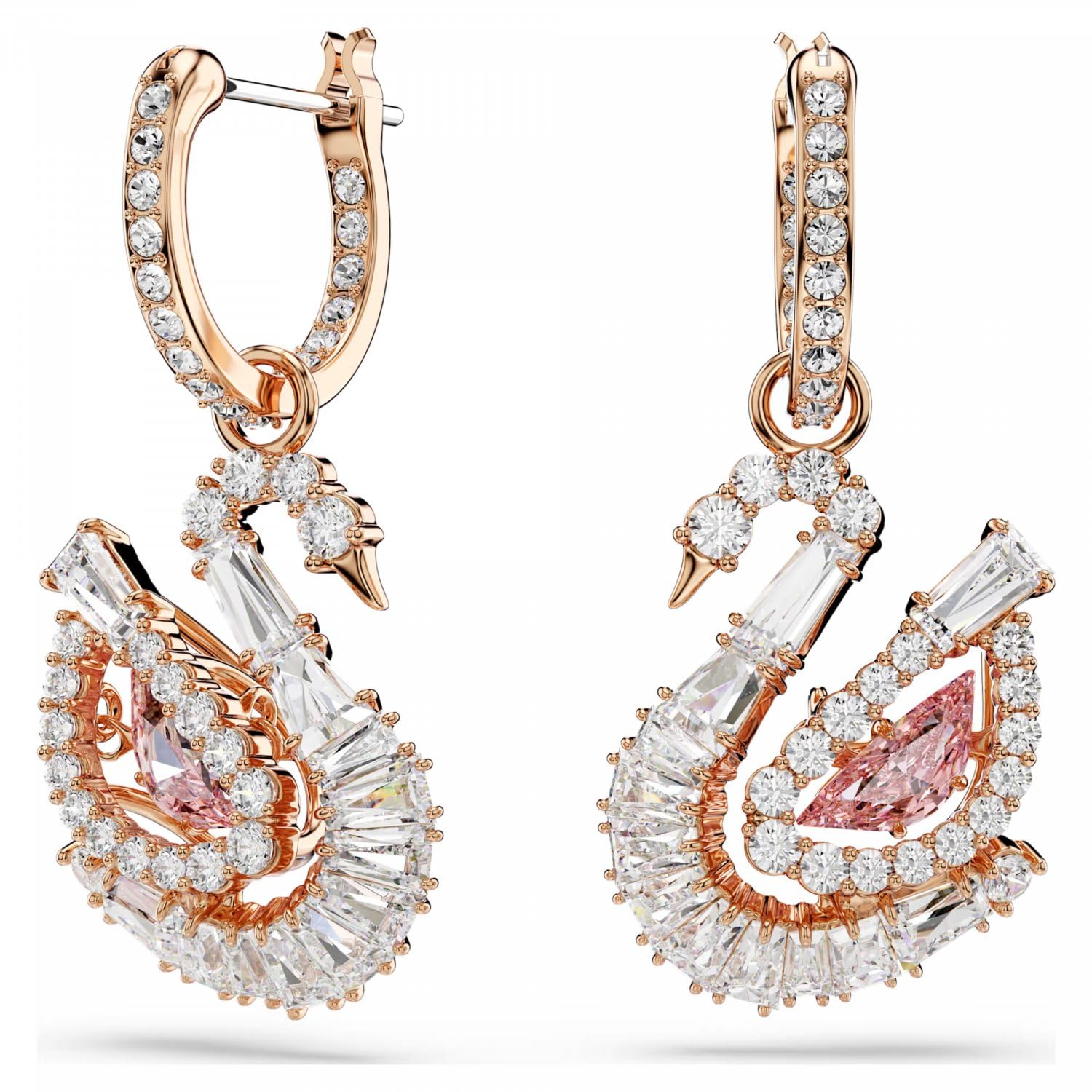 Swarovski Schwan 5732415 Schwan rosa Ohrringe