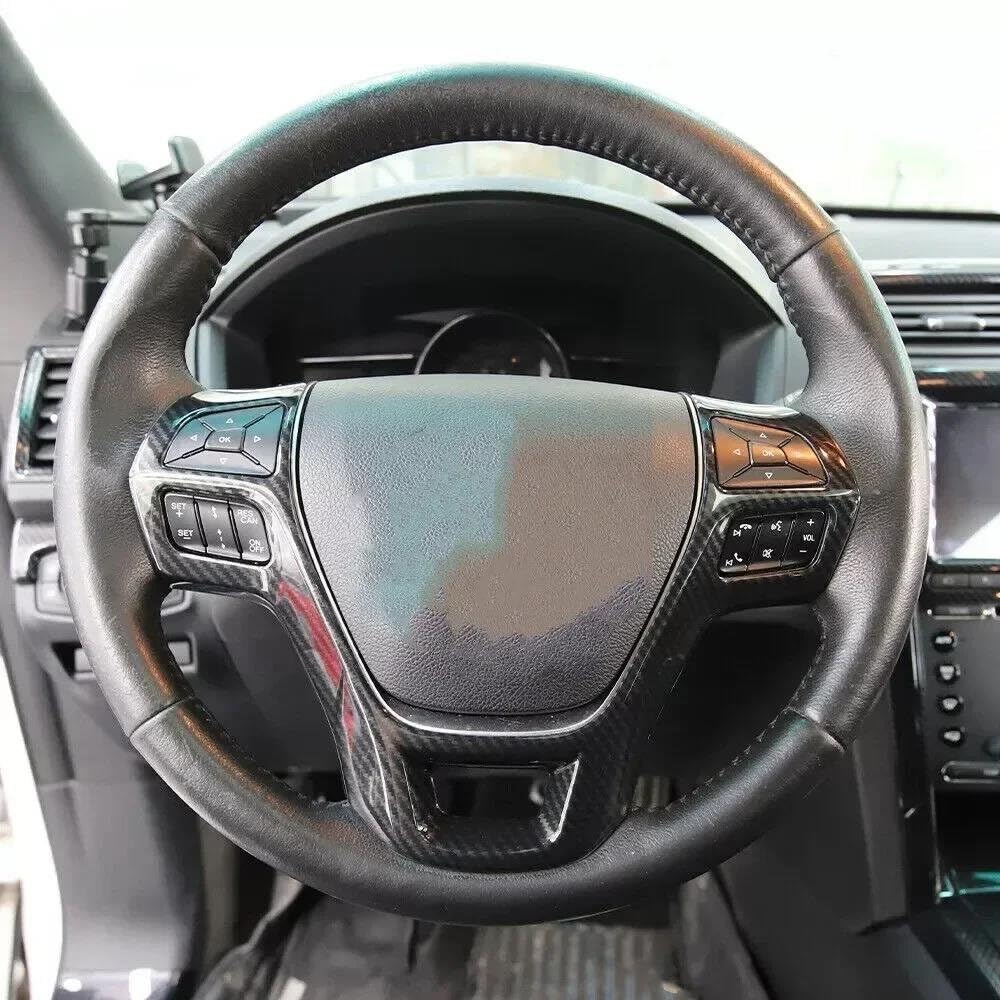 Embellecedor Interior del Volante Panel Central Y Botones para Ford para Explorer 2016 2017 2018