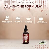 Vista 8 de Clean Nutra Berberine con suplemento de canela de Ceilán gotas líquidas + extracto de melón amargo, glucomanano, gimnasia, cromo, cúrcuma, panax