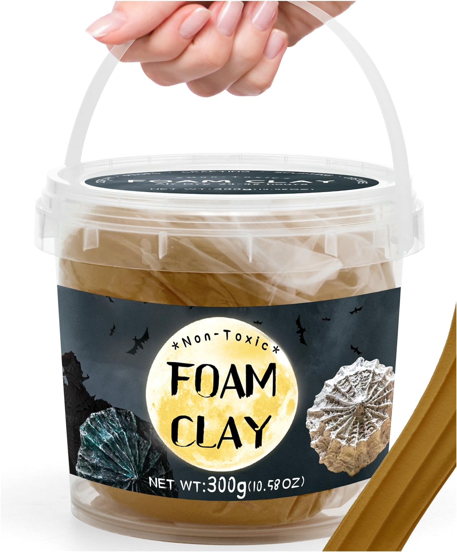 Dirt Moldable Cosplay Foam Clay (300 Gram) Air Dry Clay - High Density and Perfect for Intricate Designs | Figures | Masks | Craft Projects | Great for Cutting with Tools, Sanding or Shaping