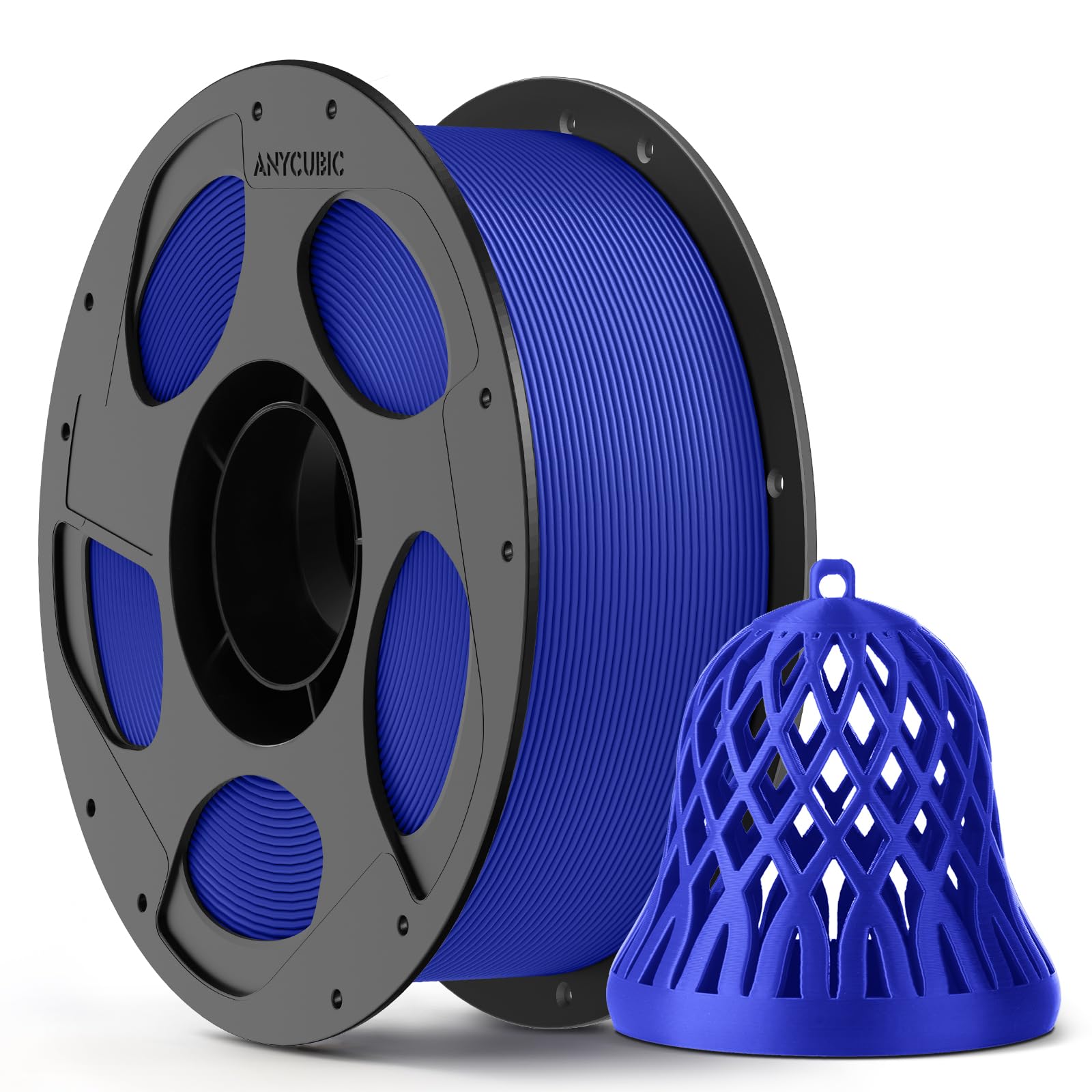 ANYCUBIC PLA Filamento per Stampante 3D, Filamento di Stampa Intelligente Identificazione Intelligente, Bobina Rimovibile e Riutilizzabile, Dimensioni +/- 0,02 mm, Blu, 1KG | Neatly Wound - Filamento PLA per stampante 3D, precisione dimensionale +/- 0,02 mm, identificazione intelligente