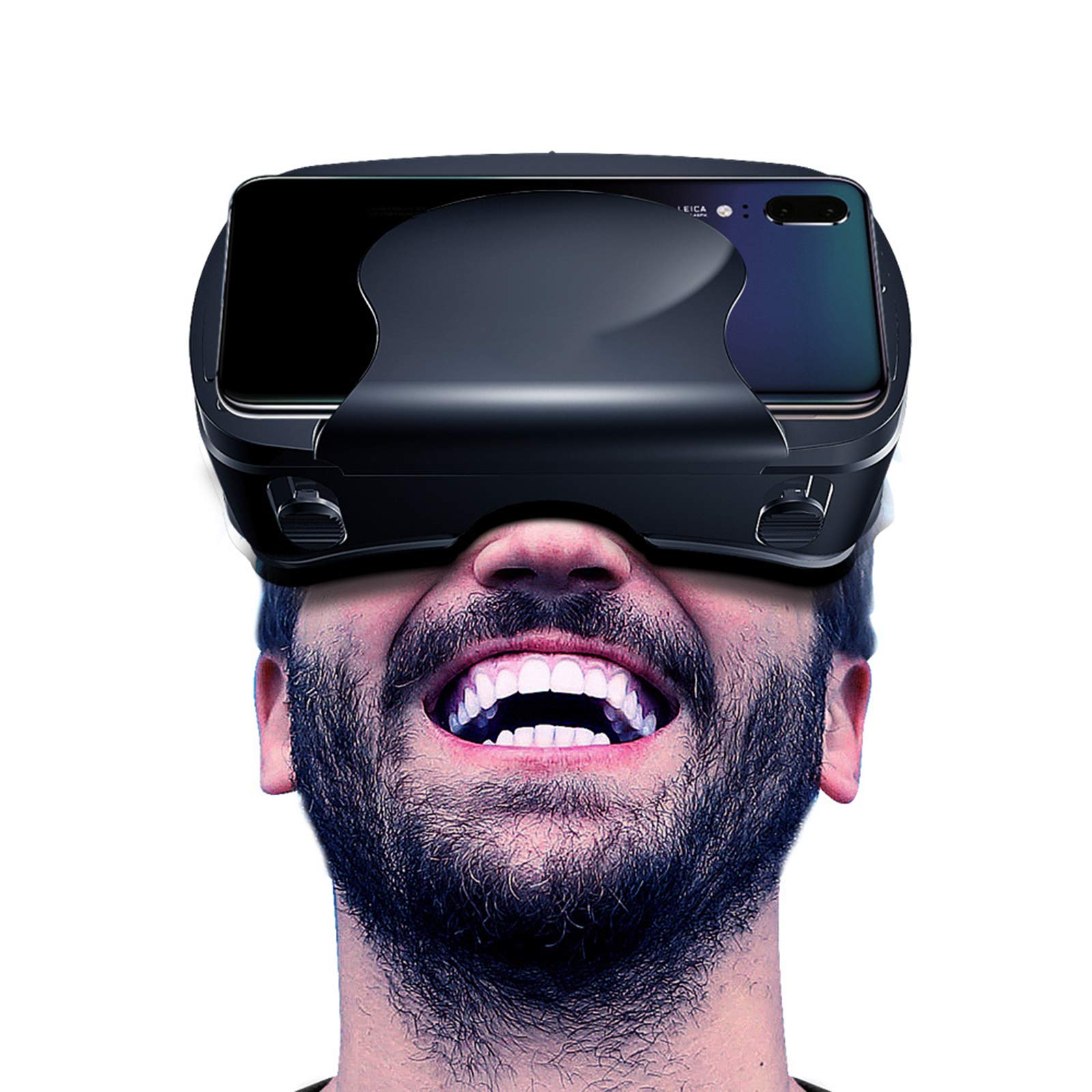 3D VR Gafas de Realidad Virtual, 3D Visión Panorámico Juego Immersivo VR Glasses para Los Móviles de Pantalla 5.0-7.0 Pulgadas