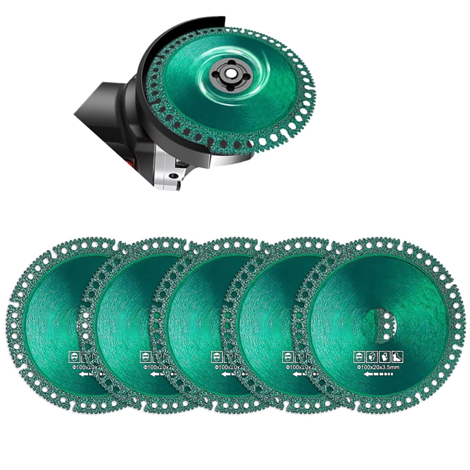 Indestructible Disk for Grinder, Indestructible Disc 2.0 Cut Everything in Seconds, Ultra-Fine Corrugated Tile Cutting Discs Composite Multifunctional Cutting Saw Blades
