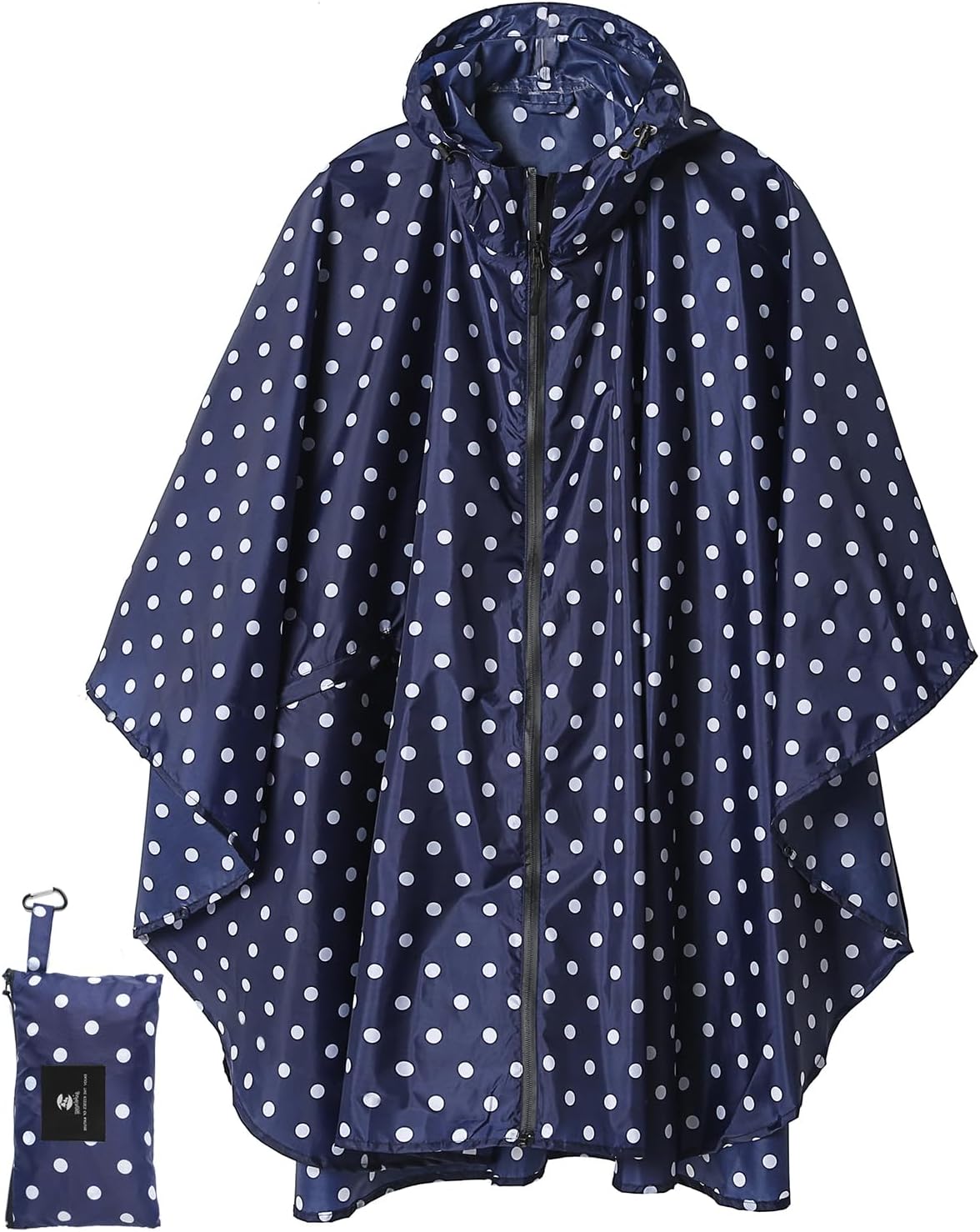 SaphiRose Unisex Rain Poncho Waterproof Raincoat Hooded for Adults Women with Pockets