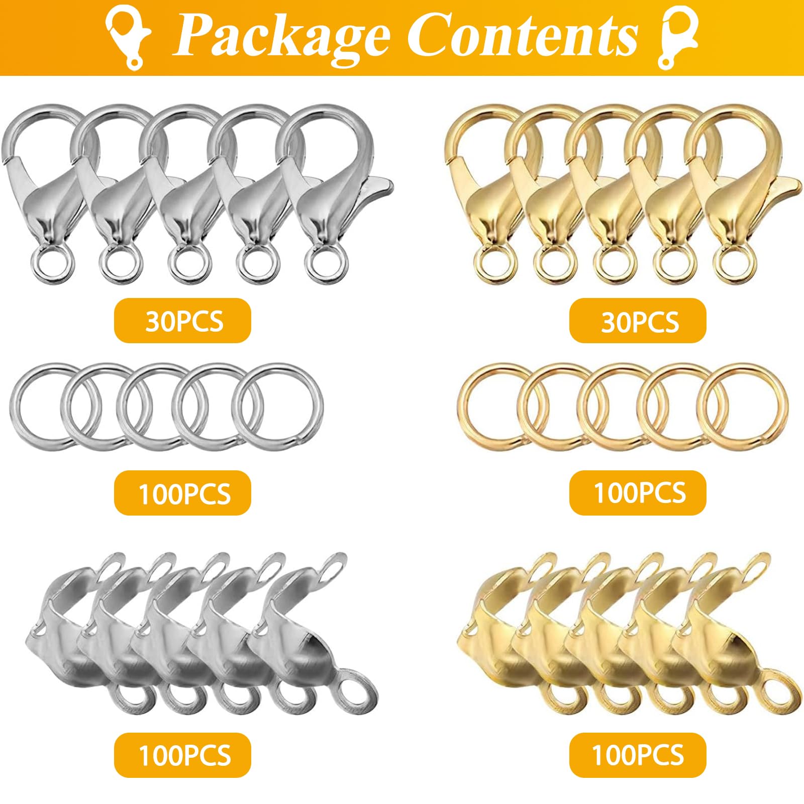 Kit 467 Pezzi Per Braccialetti Fai Da Te - Con Pinze E Fermagli - Foto 8