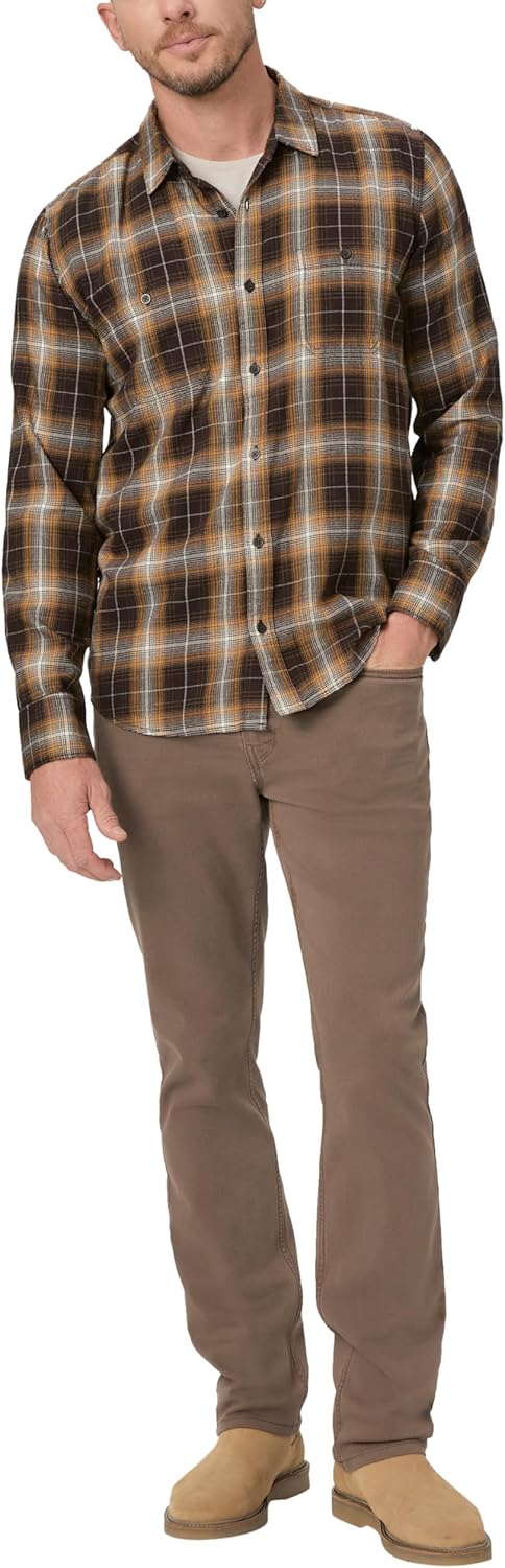 PAIGE Everett Brushed Cotton Button Down Shirt Shirt - Image 2