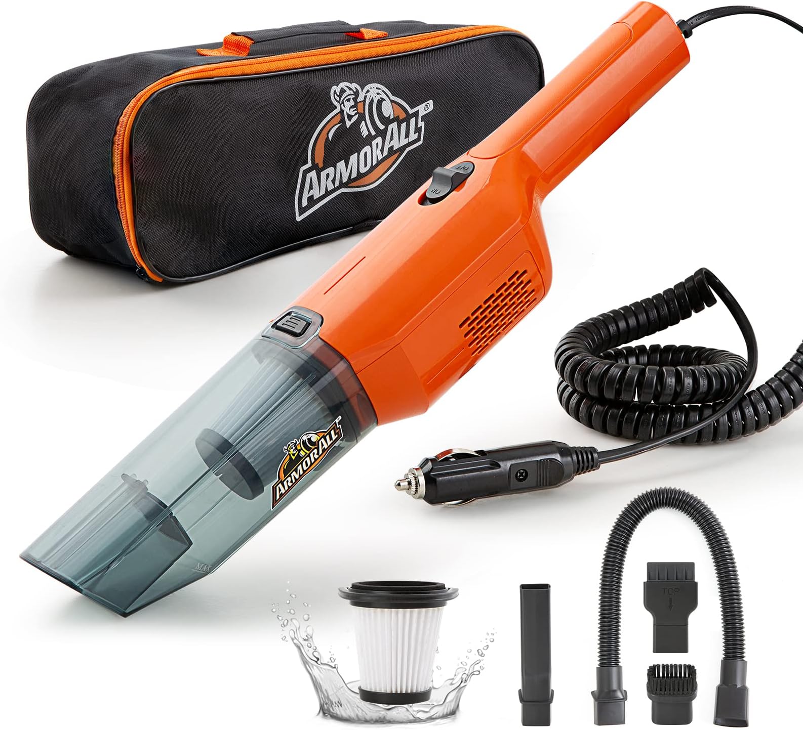 Armor AllAA12V2 0903 Car Vac, Compact, Orange