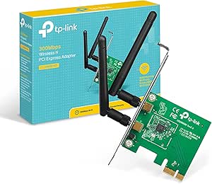 TP-Link TL-WN881ND 300 Mbps Wireless N PCIe WiFi Adapter for PC, PCIe WiFi Card for Desktop, Low-Profile Bracket Included, Supports Windows 10-8.1-8-7-XP (32-64 bit) - Linux 2.6.24-4.1