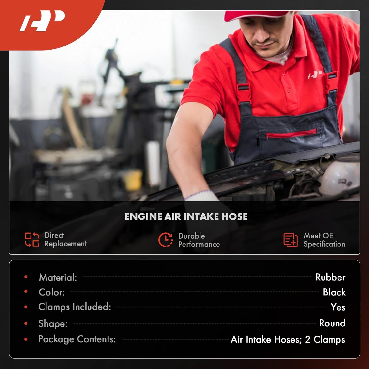 A-Premium Engine Air Intake Hose Tube Compatible with Acura RSX Base 2002-2006 - [L4 2.0L] & Honda CR-V 2002-2004 - [L4 2.4L], Replace# 17228-PNE-G00, 17228PNEG00