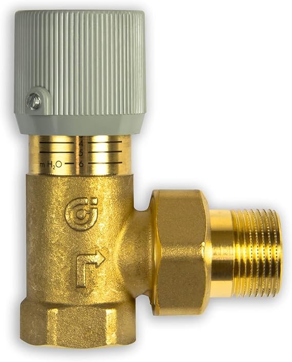 Caleffi 519500 Differential Bypass Valve 3/4 Inch Adjustable with