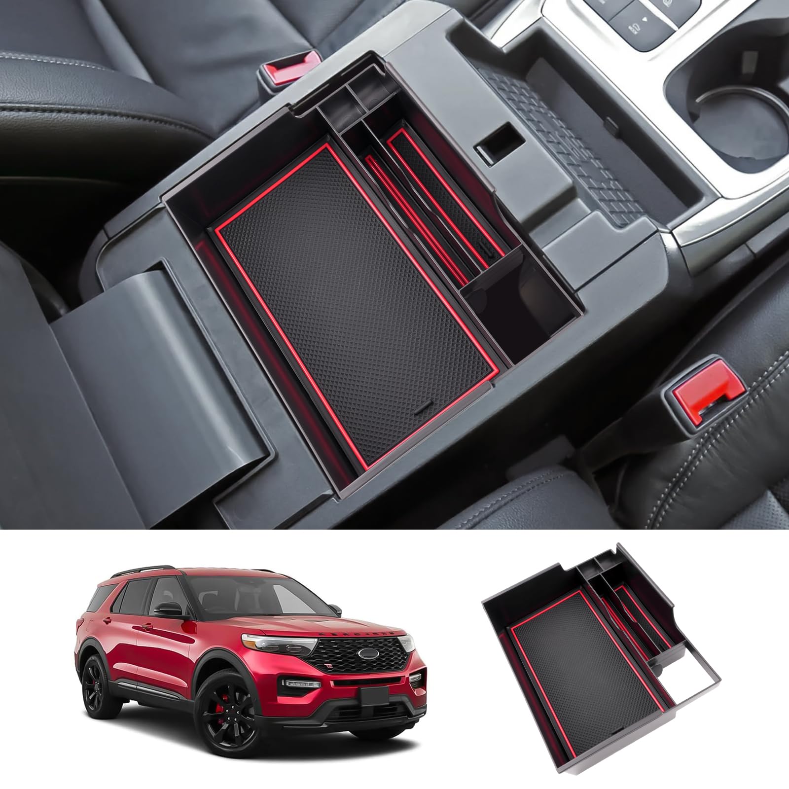 LUWU for Ford Explorer Accessories Center Console Organizer