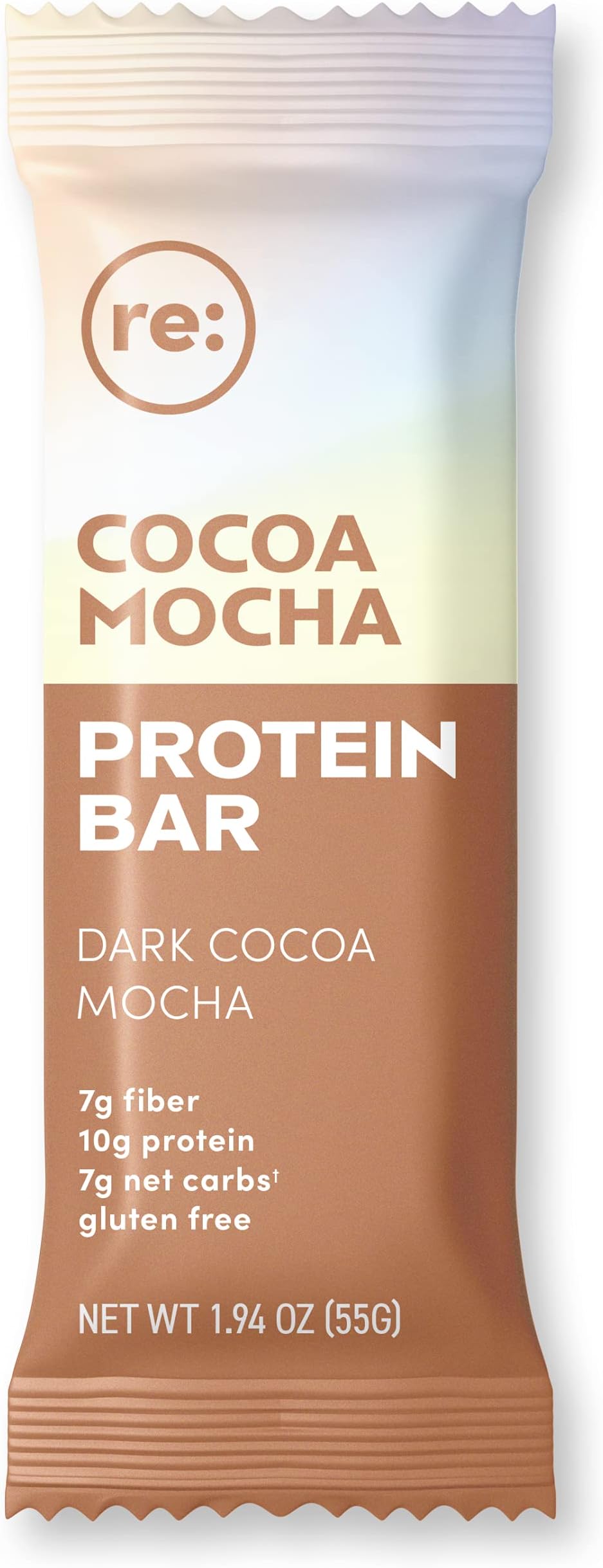 Reignite Wellness Cocoa Mocha Protein Bar - Gluten-Free Nutrition Bar with 10g of Protein - Dark Cocoa Mocha Flavor (1.94 oz) - by JJ Virgin
