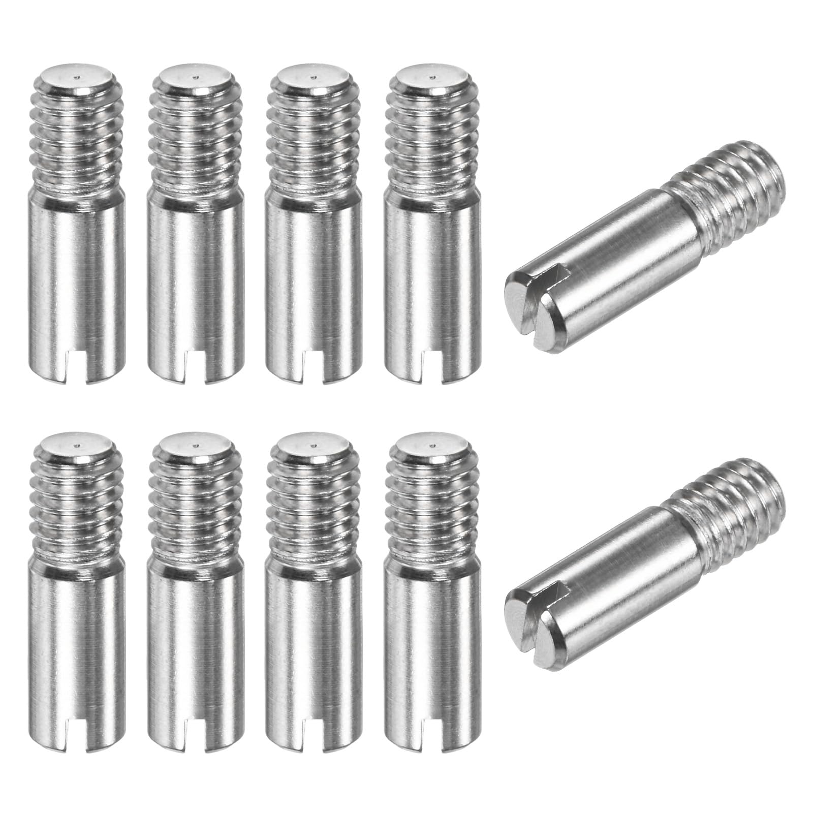 M METERXITY 10-Pack M6 x 20mm Slotted Cylindrical Pin Dowel