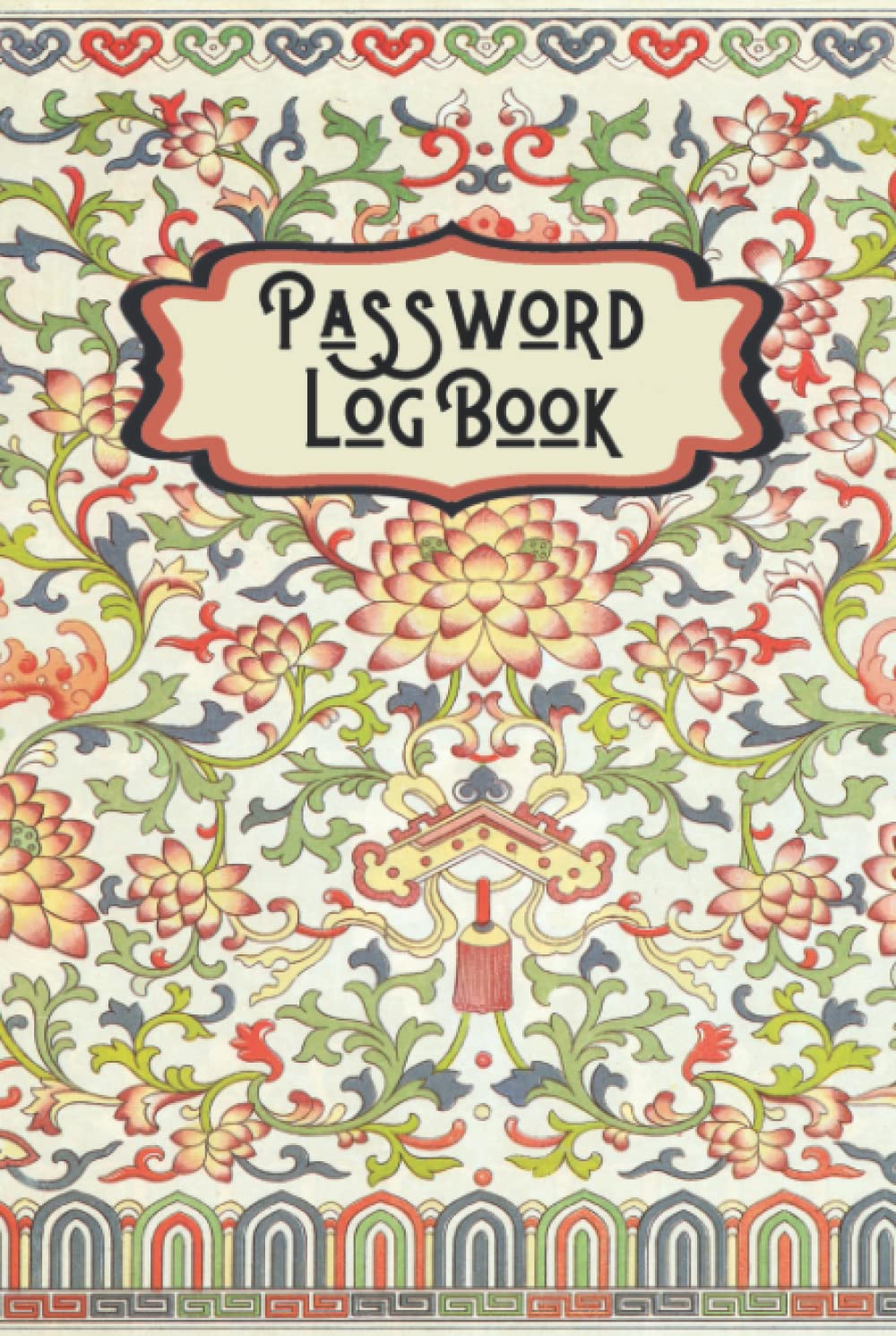 Elegant Computer Password Book: Internet Password Logbook with Inspirational Quotes and Coloring Pages for Women and Seniors