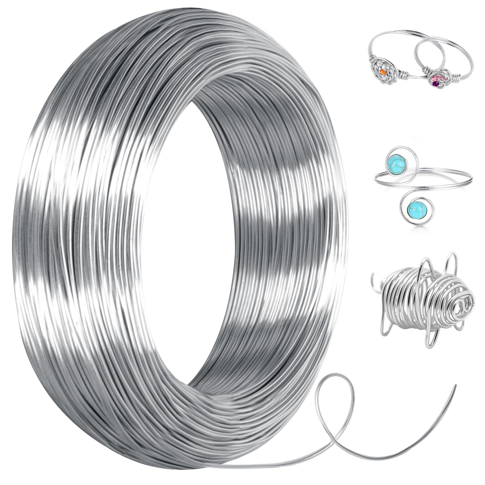 Filo Di Ferro Da Modellare Filo Di Alluminio Modellabile 2mm X 30m - Per Artigianato, Gioielli E Bricolage Filo Modellabile Per Gioielli - Foto 4