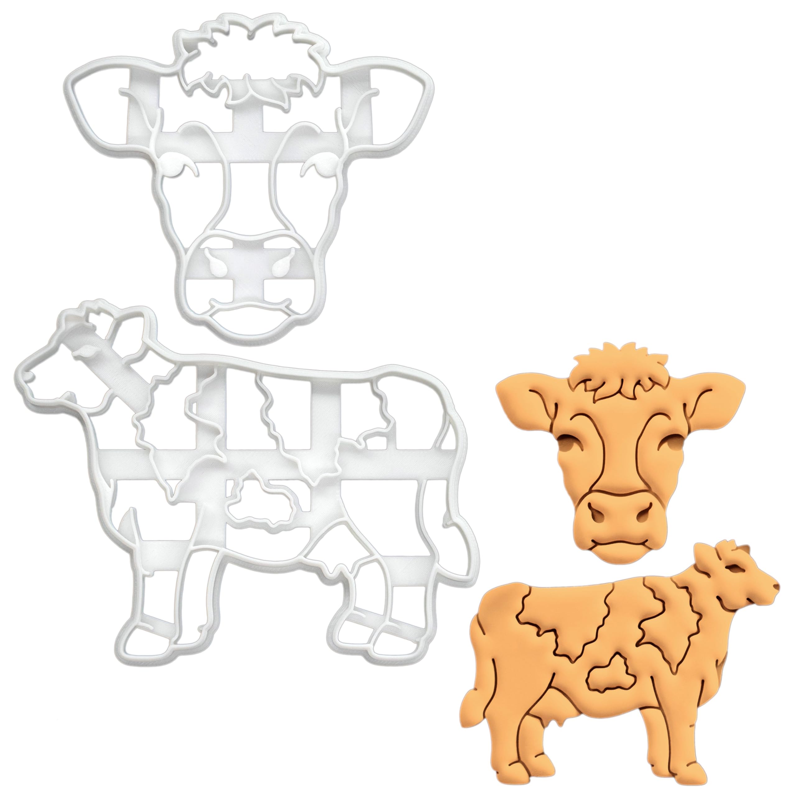 Emporte-pièce Vache Laitière avec reliefs précis pour découpe parfaite de sablés maison