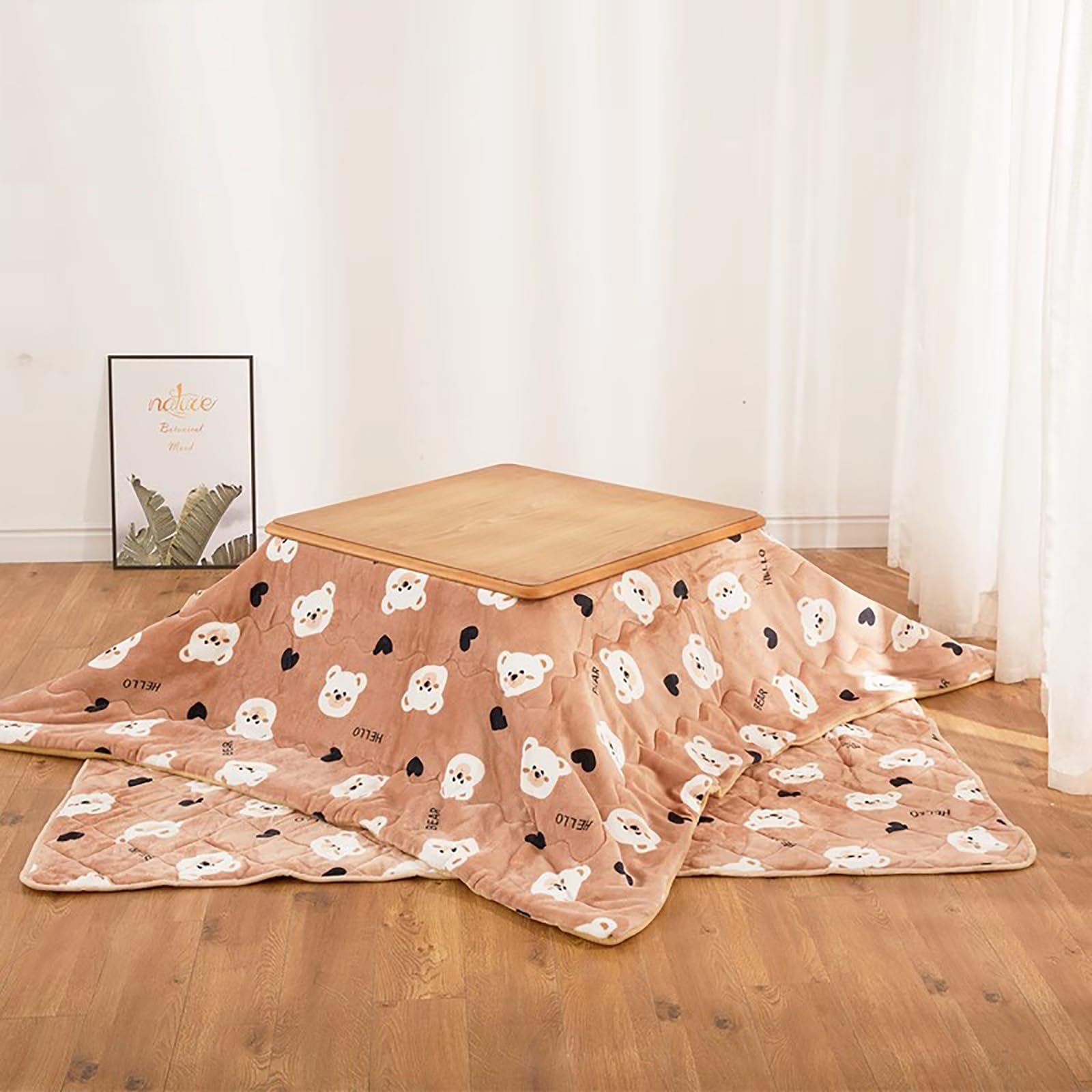 Amazon.com: SUZEPER Japanese Kotatsu Table with Heater and Blanket