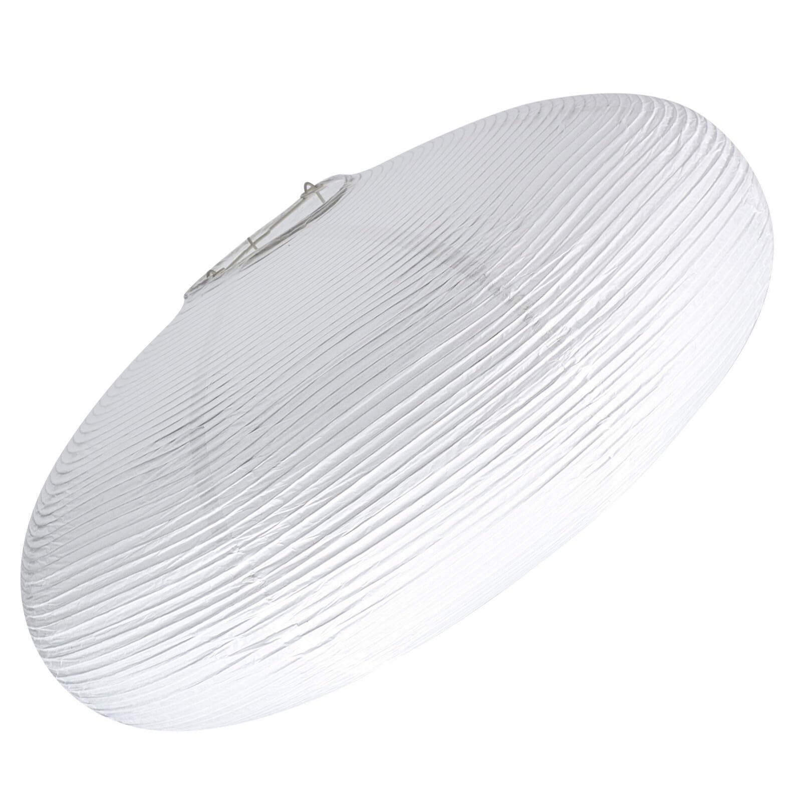 Abat-jour en Papier Rond Beige Suspendre, Style Simple