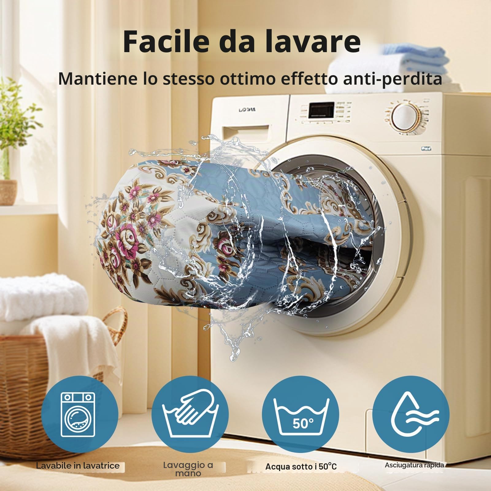 Tappetini Lavabili per Cani, 2 tappetini con feromoni, 60x45 cm | Tappetino assorbente riutilizzabile per cuccioli, super assorbente e impermeabile, ideale per l'addestramento di animali