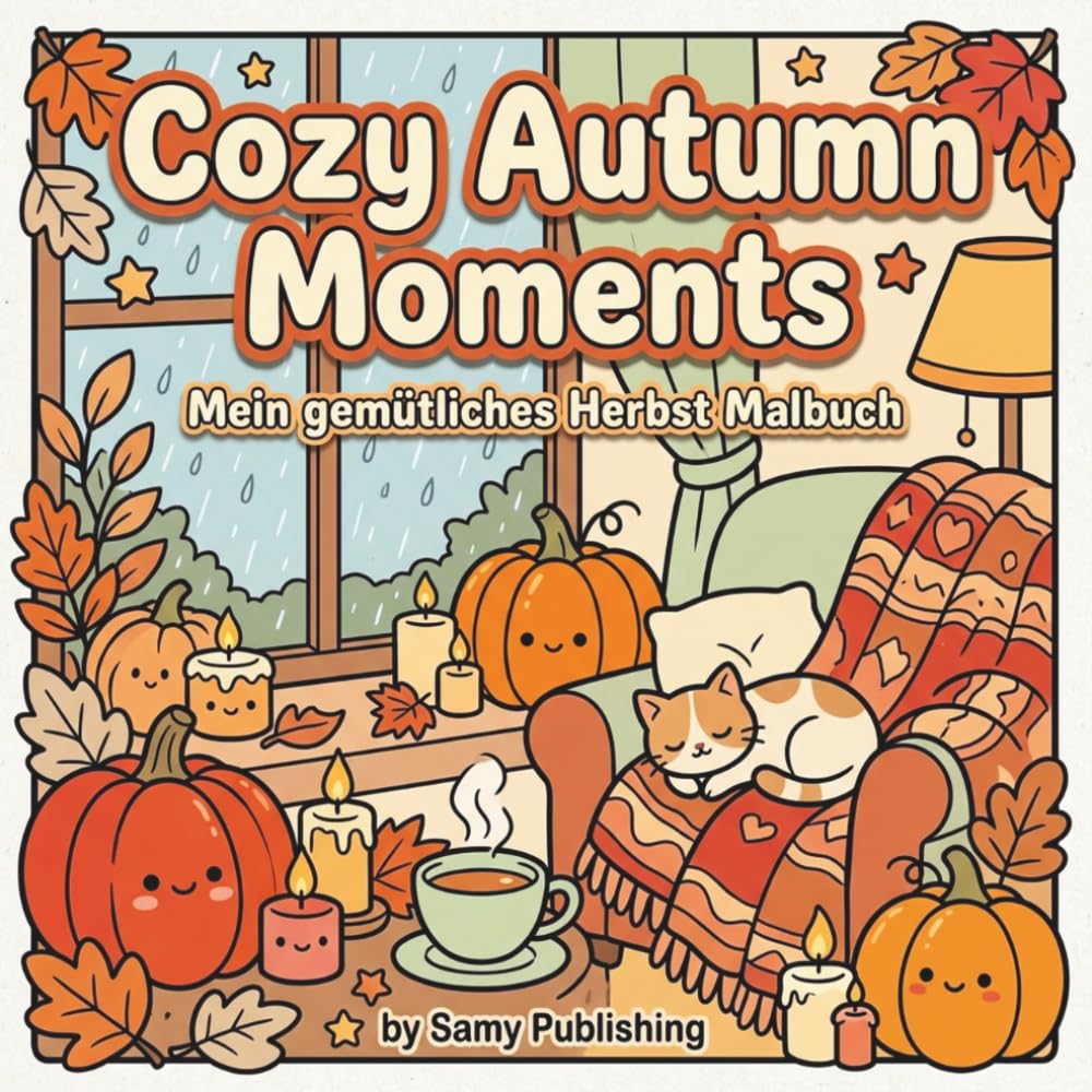 Cozy Autumn Moments – Mein gemütliches Herbst Malbuch: 40 detailreiche Ausmalbilder mit warmen Herbst-Szenen voller Gemütlichkeit zum Entspannen und ... (Frühling, Sommer, Herbst, Winter))