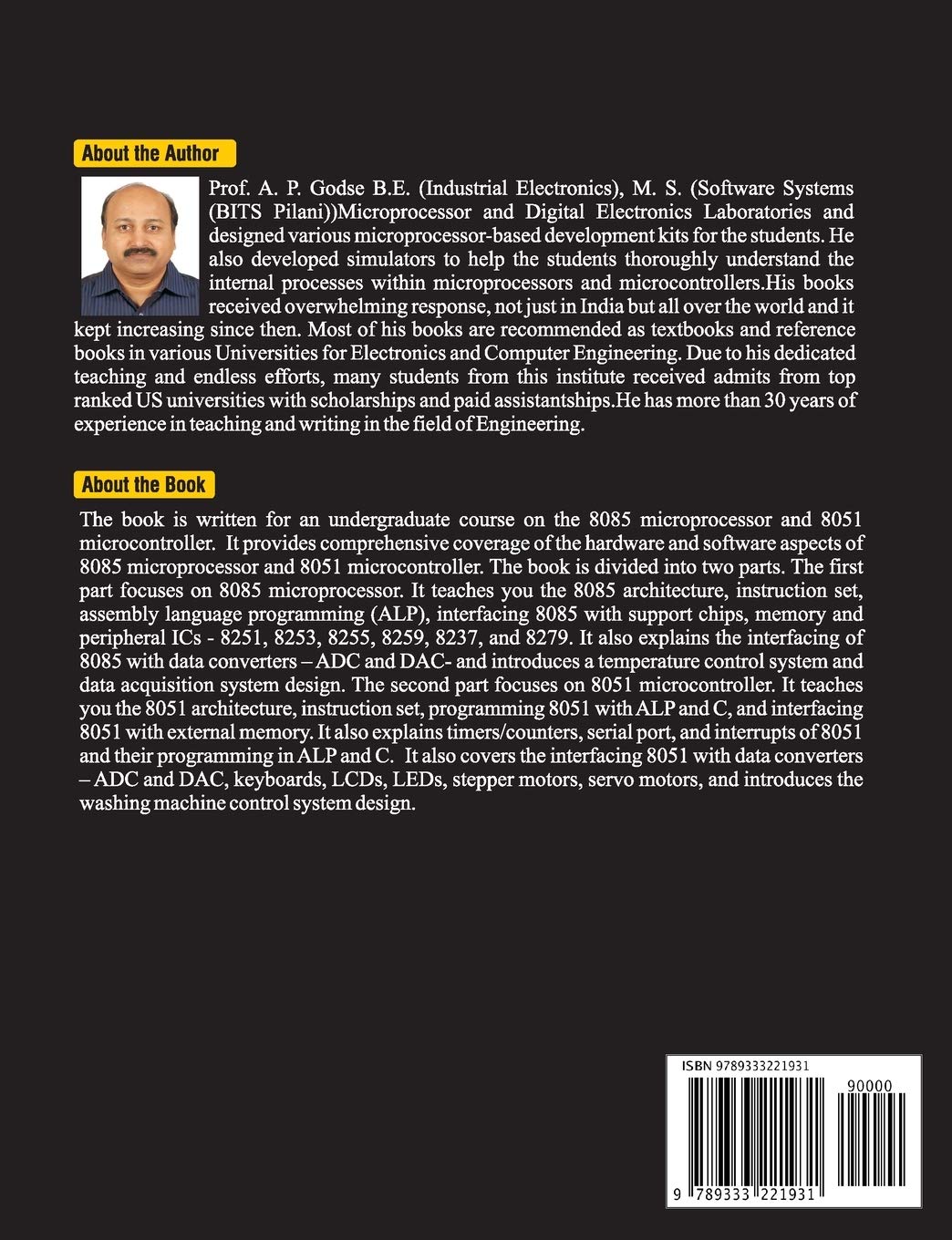 Microprocessors and Microcontrollers: 8085 and 8051 Architecture, Programming and Interfacing