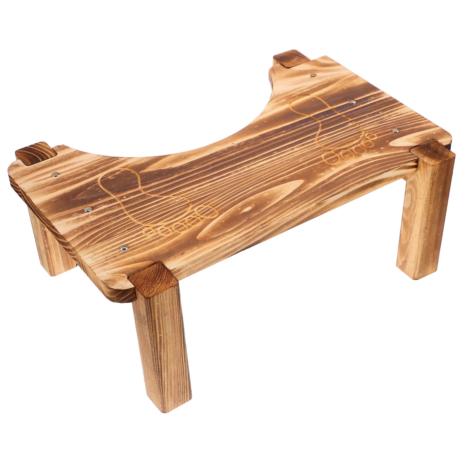 TOVINANNA Stepping Stool for Boys and Girls and Elderly Wooden Toilet Stool Home Furnishing Antislip Safety Design