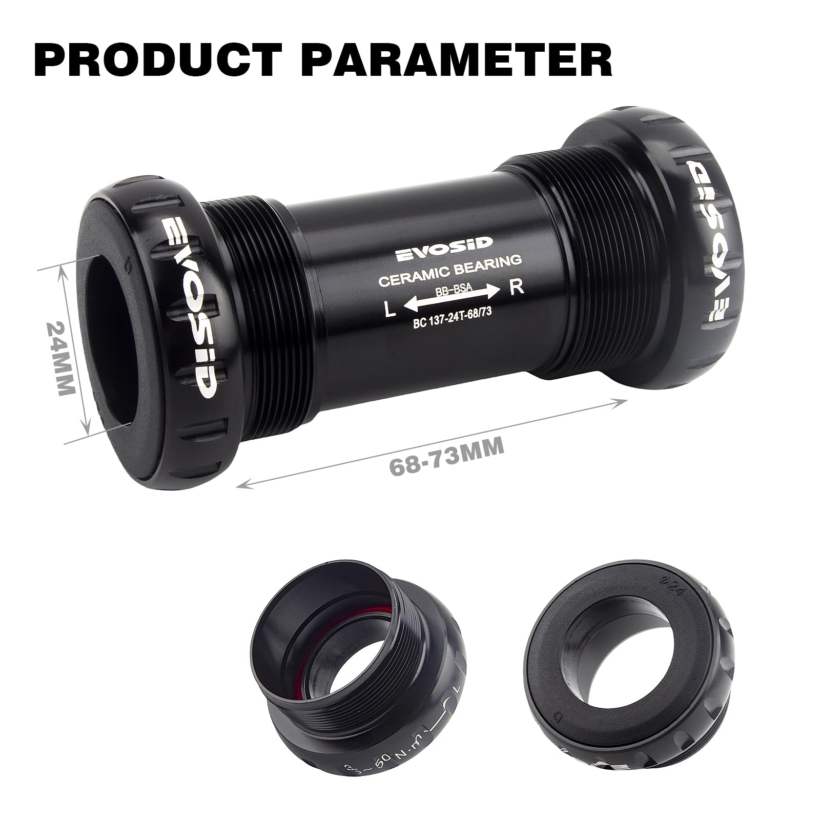 Amazon.com : EVOSID Bike Ceramic Bearing Bottom Bracket BSA 68