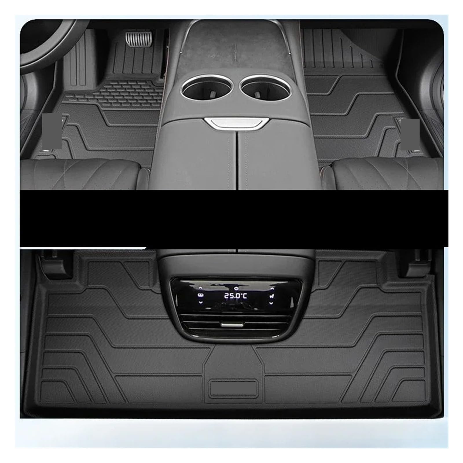 HJMuam TPE Car Floor Mat Compatible with Changan Deepal S07 S7 2024 2023 Accessories Waterproof Dirt Resistant Floor