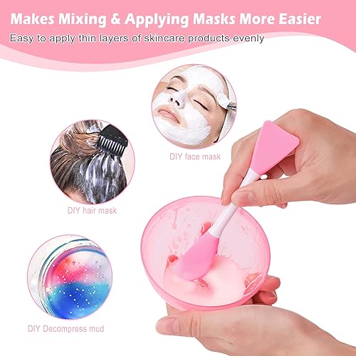 Miniatura 4 de Cepillo de silicona para máscara facial, cepillo aplicador de máscara facial suave, herramienta de belleza para aplicar máscara de barro, bricolaje,
