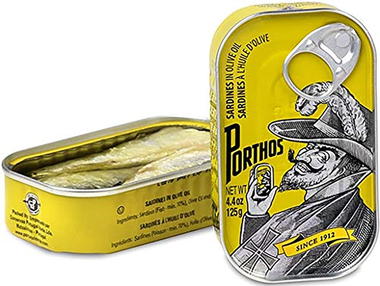 Porthos Sardines Mix, 6 barattoli x 125 g, dal Portogallo