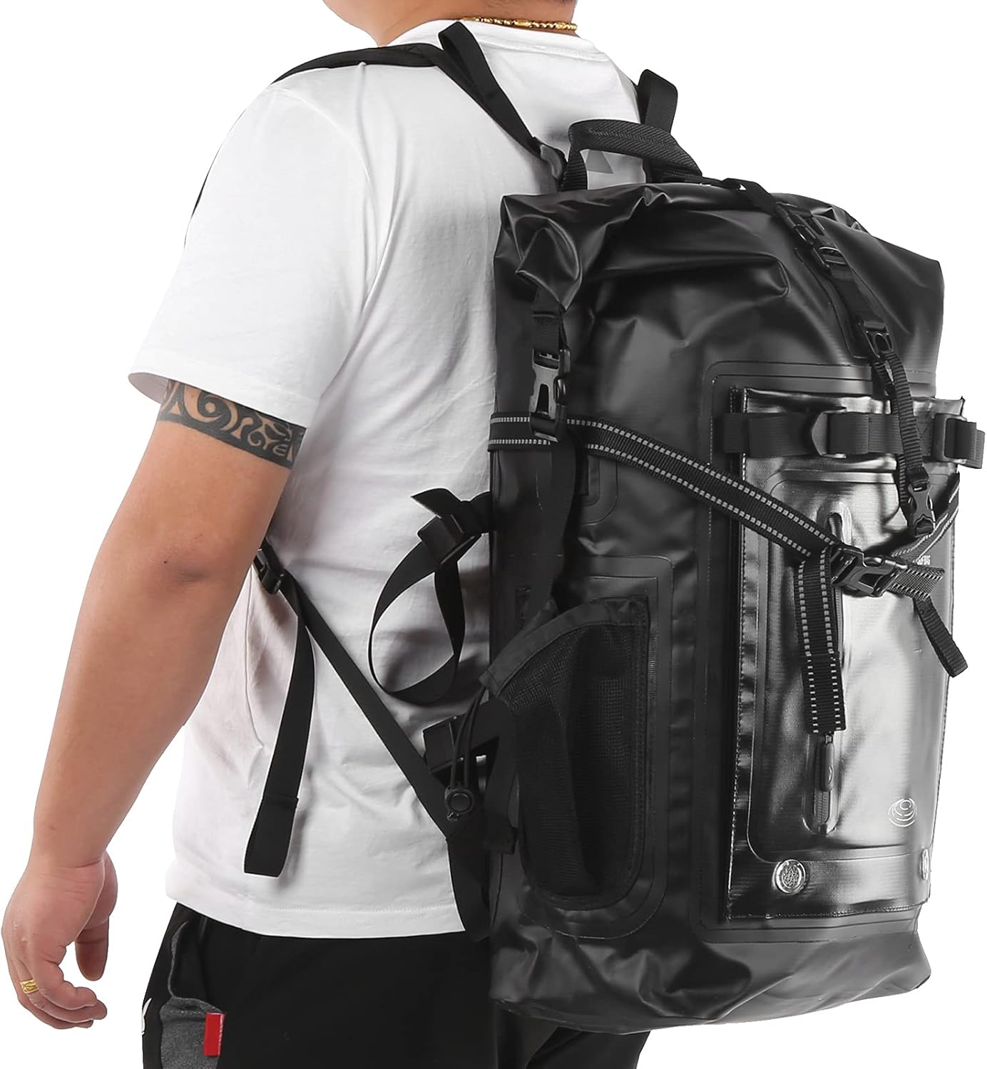 Diving Swimming Backpack, High Frequency Voltage Fusion Process Waterproof PVC Diving Swimming Backpack(Black) : Sports & Outdoors