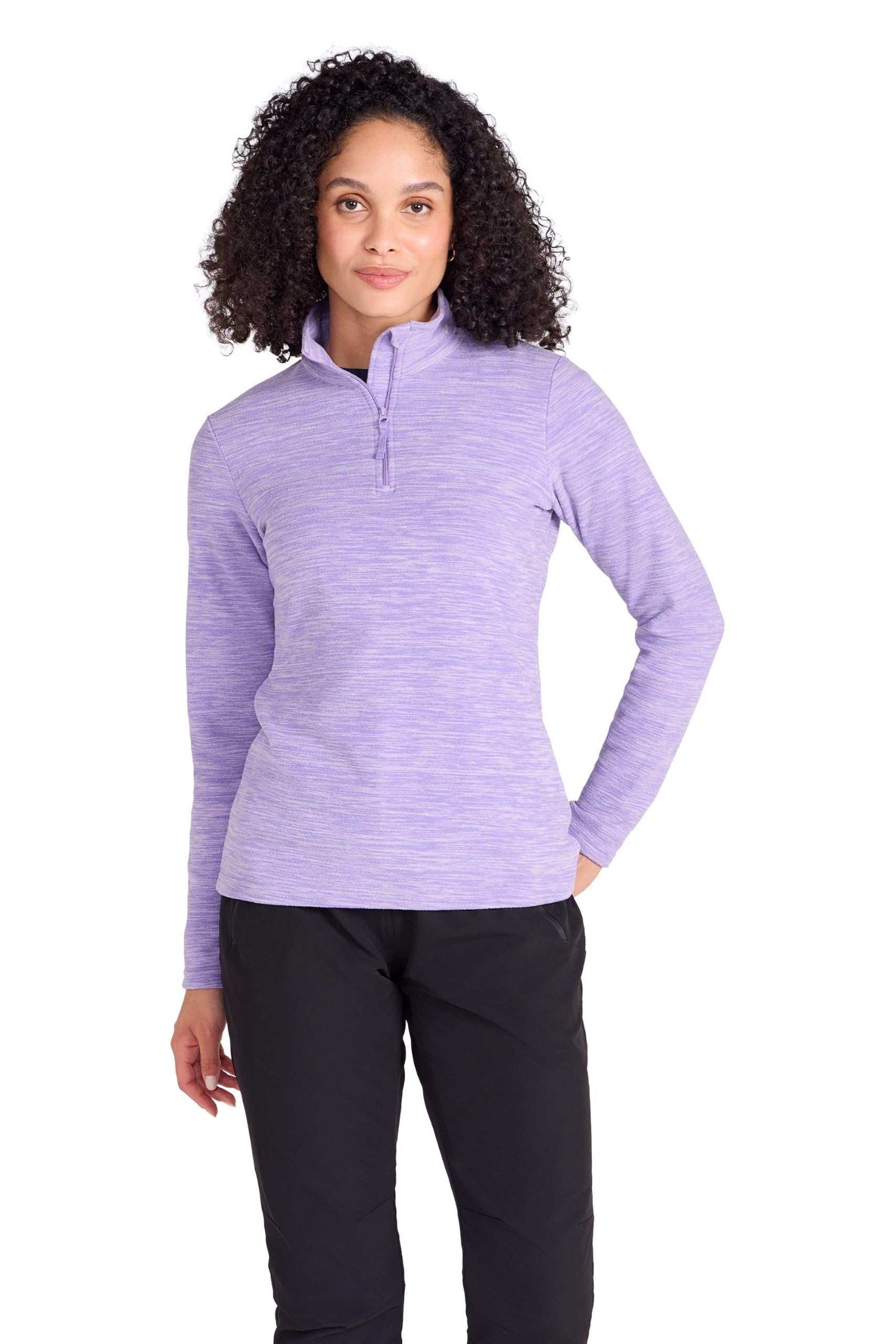 Mountain Warehouse Snowdon Melange Women Fleece Jumper Lilac 12