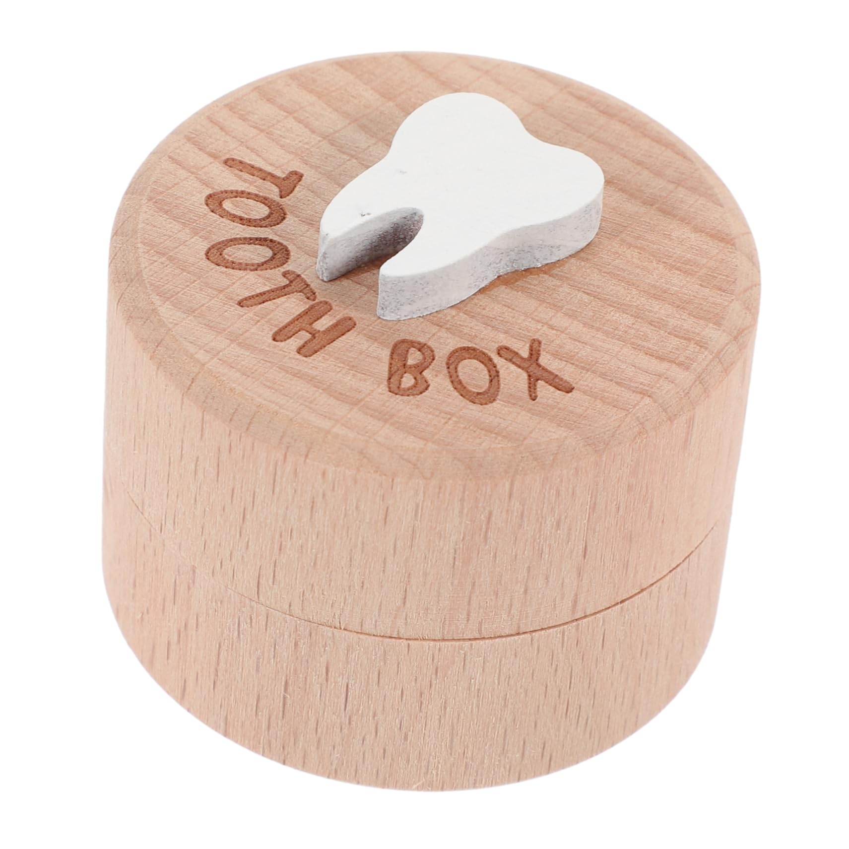 HOOTNEE Baby Keepsake Box Deciduous Tooth Holder Tooth Fairy Holder Boy Wooden Storage